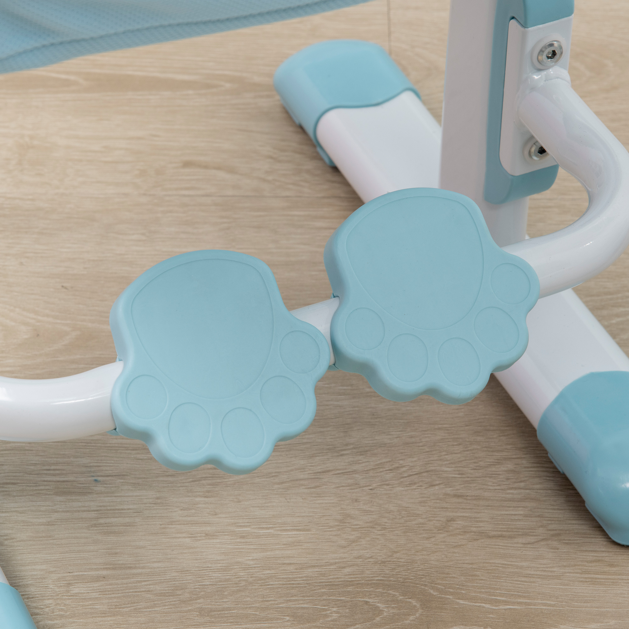  Set de birou si scaun cu inaltime reglabila Birou de scriere pentru copii masa de studiu pentru scoala cu raft, sertar, suport pentru stilouri, albastru [8]