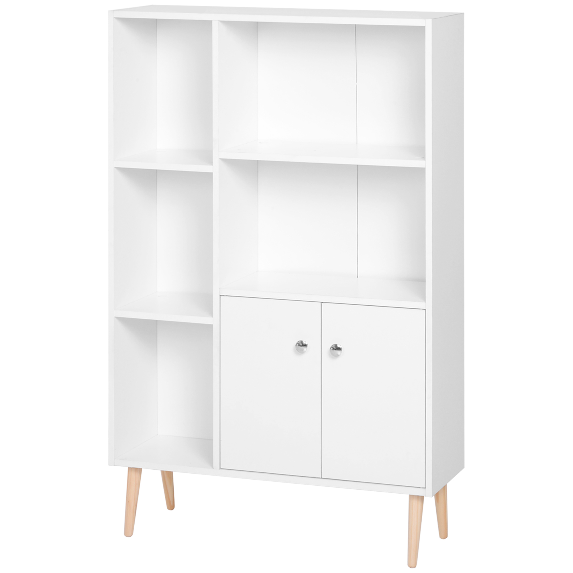  Biblioteca Alba 80×23,5×118 cm - Lemn cu Picioare din Pin [3]