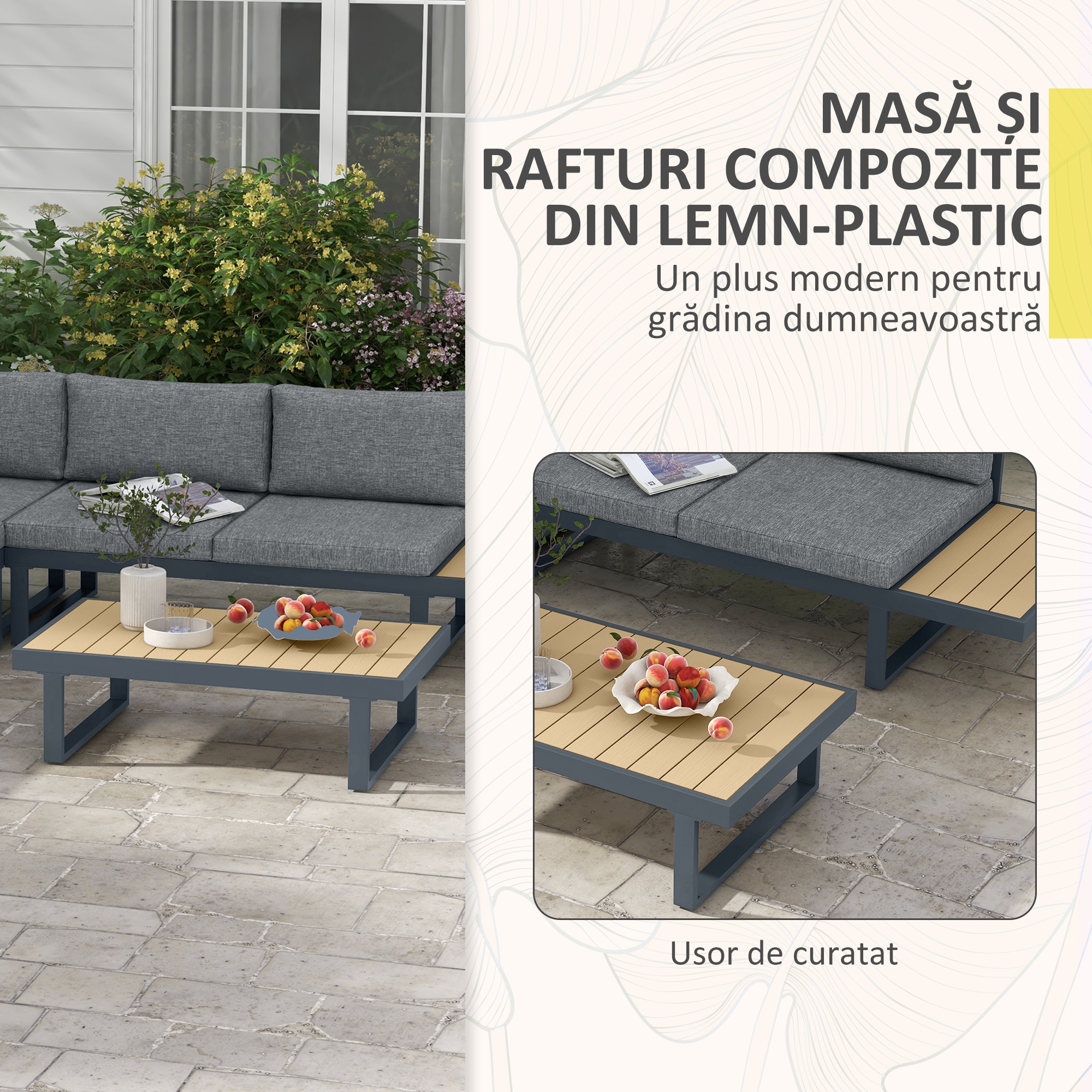  Set de Conversatie din 4 Piese pentru Terasa [5]