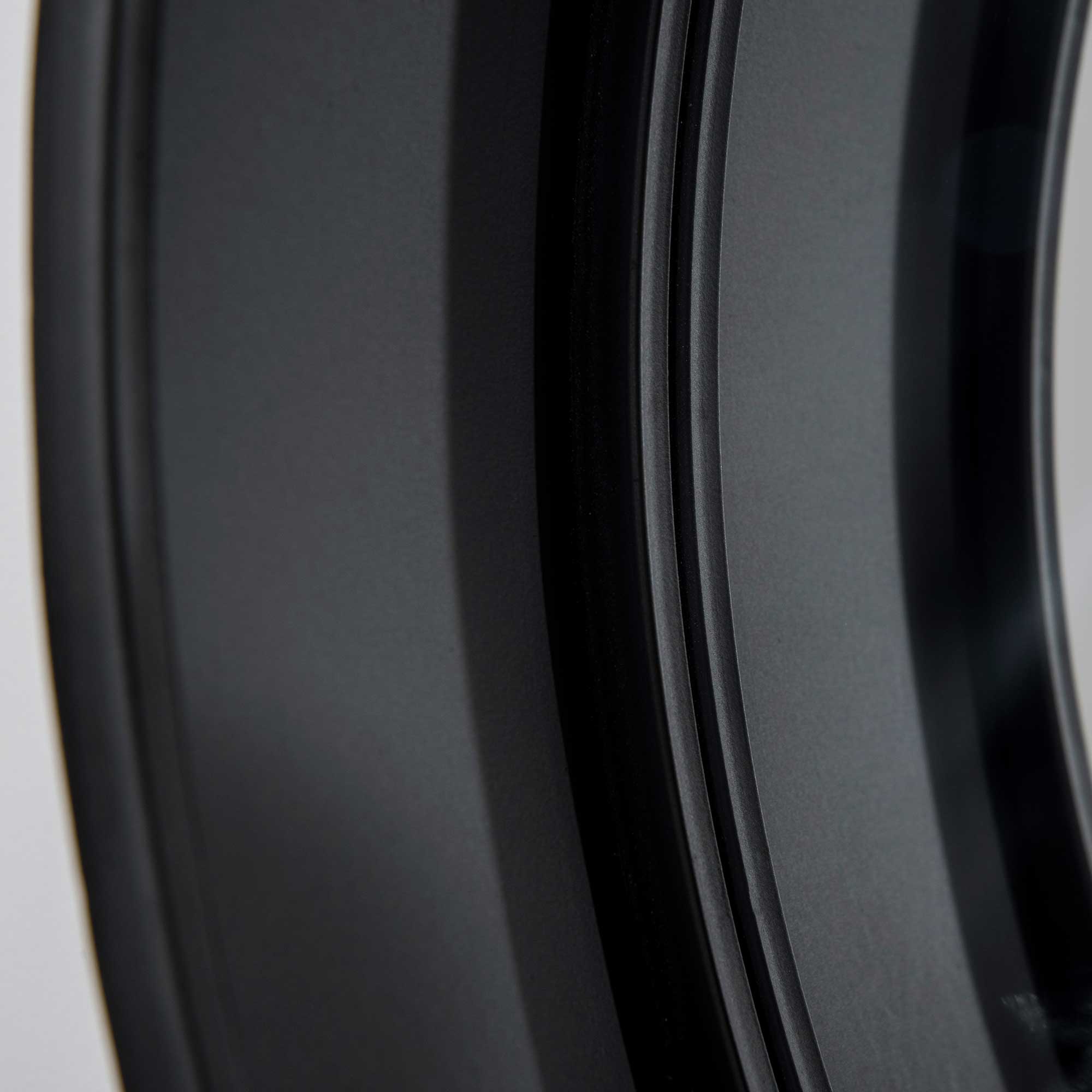  Oglinda de perete rotunda Ø61cm, oglinda decorativa cu sertar si cadru din metal si MDF, negru [6]