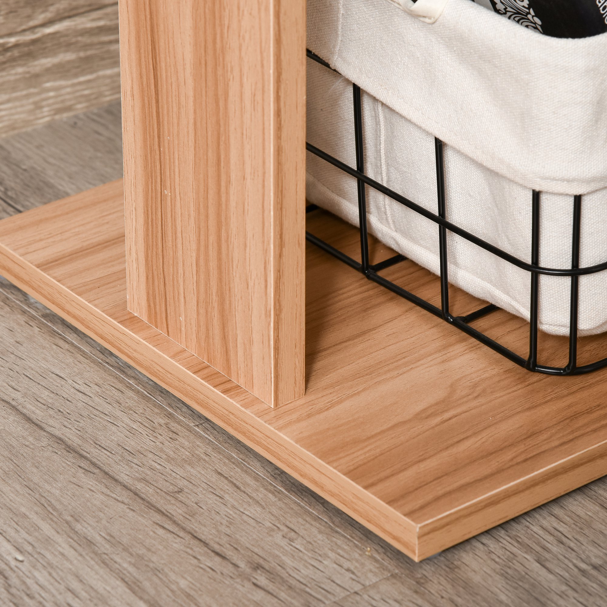  birou din lemn cu 5 rafturi 120x110x74.5cm, maro [7]