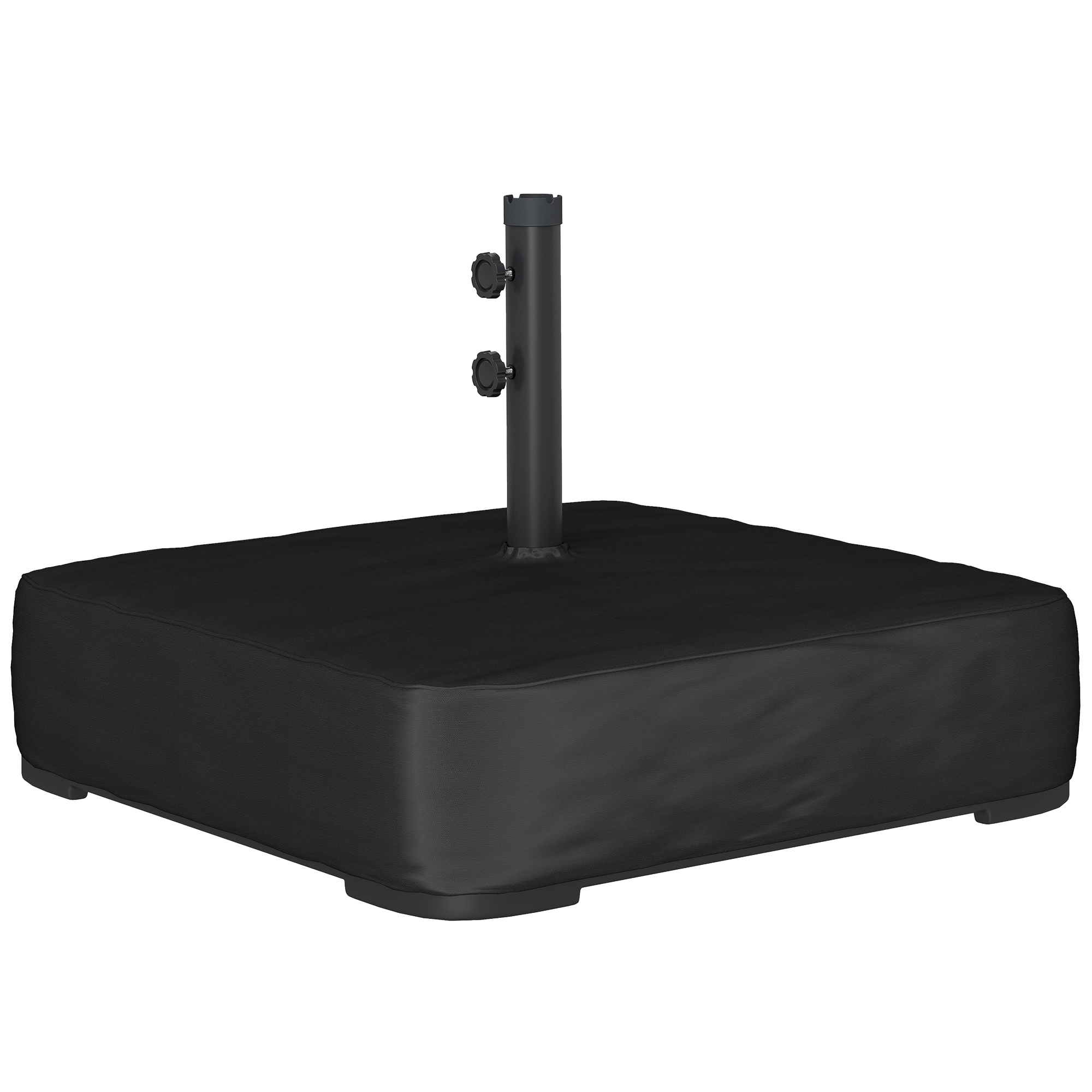 Umbrele -  Baza pentru Umbrela Reumplibila cu Nisip 80 kg/Nisip Umed 90 kg, pentru Tije de Ø48 mm, Negru