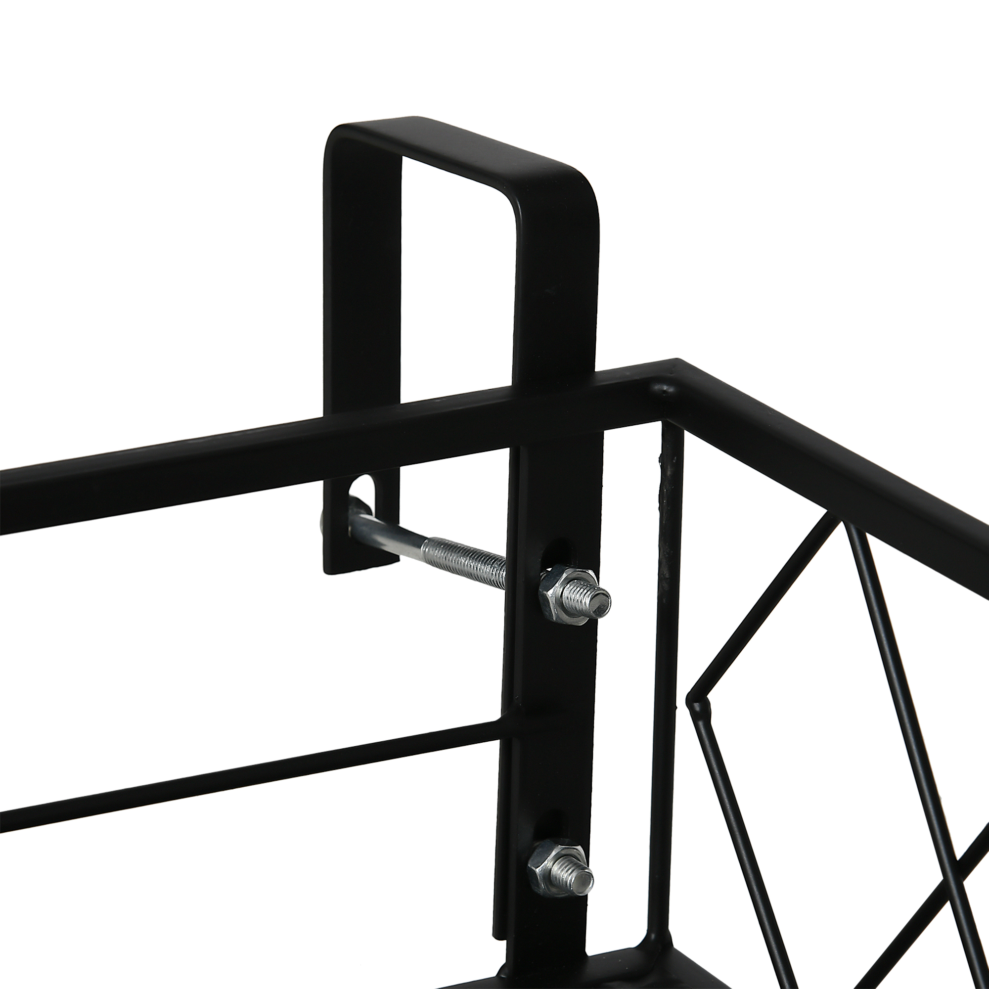 Jardiniera de Exterior  cu Carlige pentru Balustrada, Suport Ghivece pentru Balcon si Terasa din Metal [8]