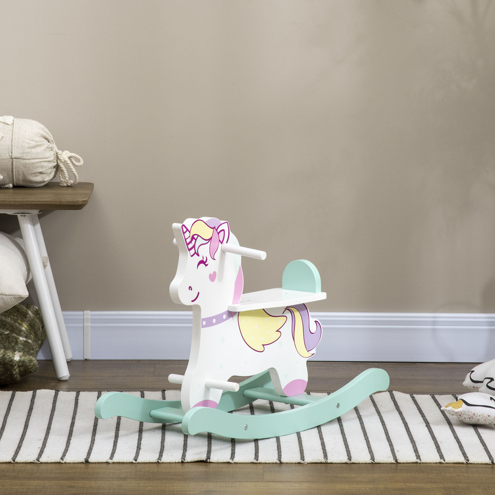  Cal balansoar pentru copii mici, plimbare cu unicorn pentru 1-3 ani, jucarie pentru bebelusi, cadou pentru fete si baieti [8]