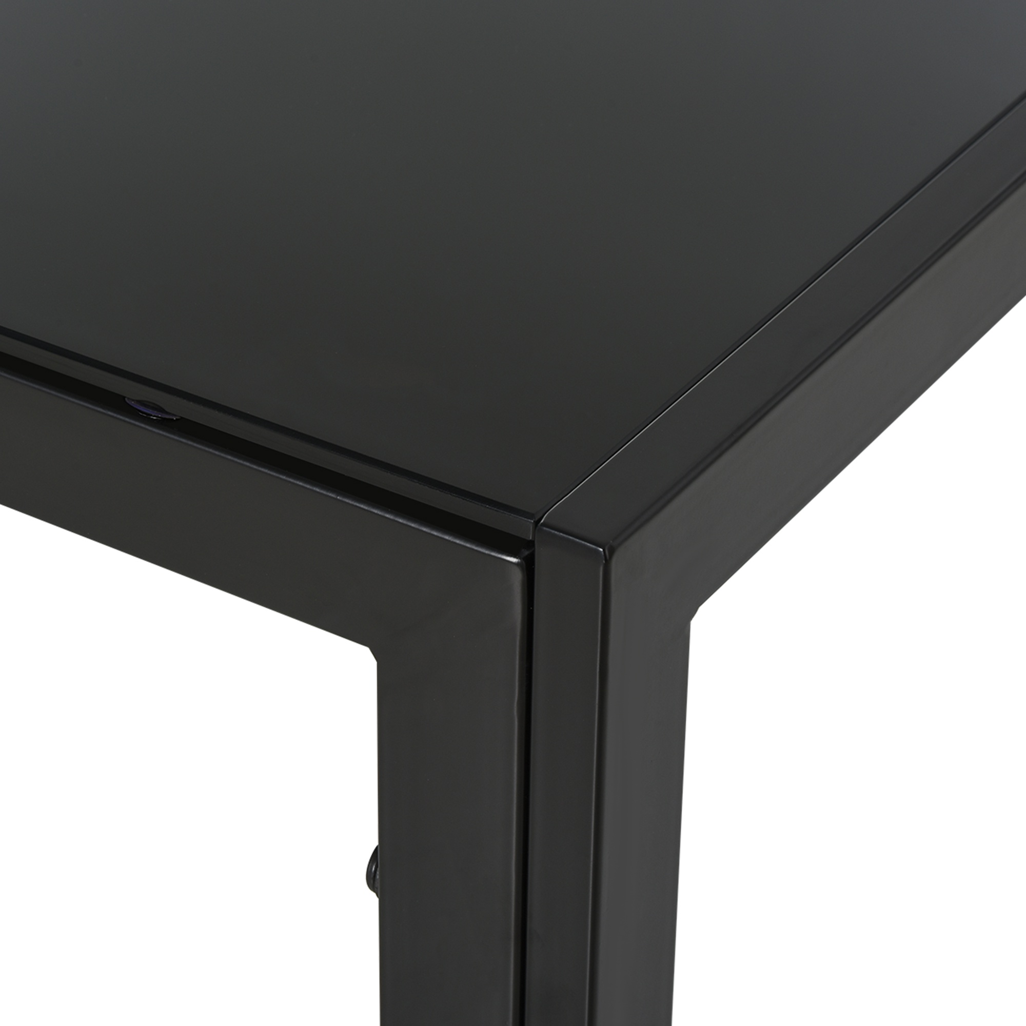  Set de luat masa 4 Scaune tapitate si 1 Masa pentru 4 persoane negru [8]