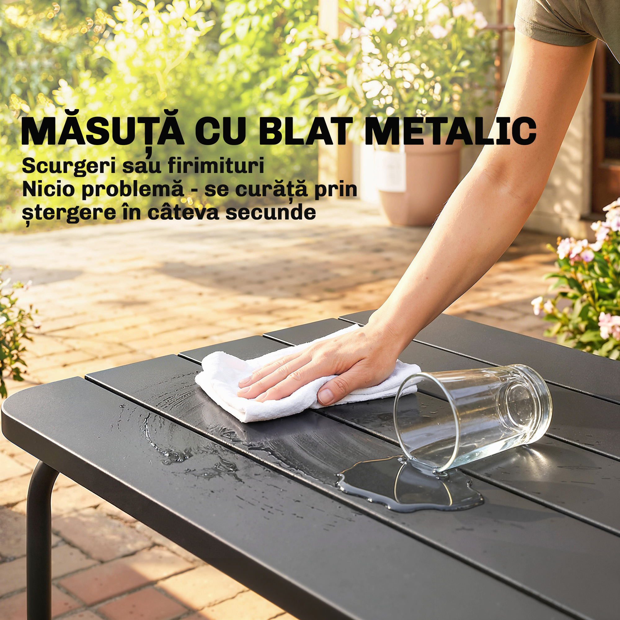  Set de Gradina din Ratan 4 Piese cu Canapea, Fotolii, Masuta, Bej [6]