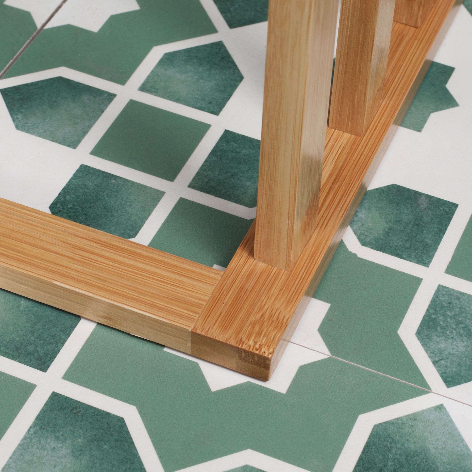  Suport pentru prosoape din bambus cu 3 bare, suport pentru prosoape pe trei niveluri care economiseste spatiu pentru baie si spalatorie, natural [5]