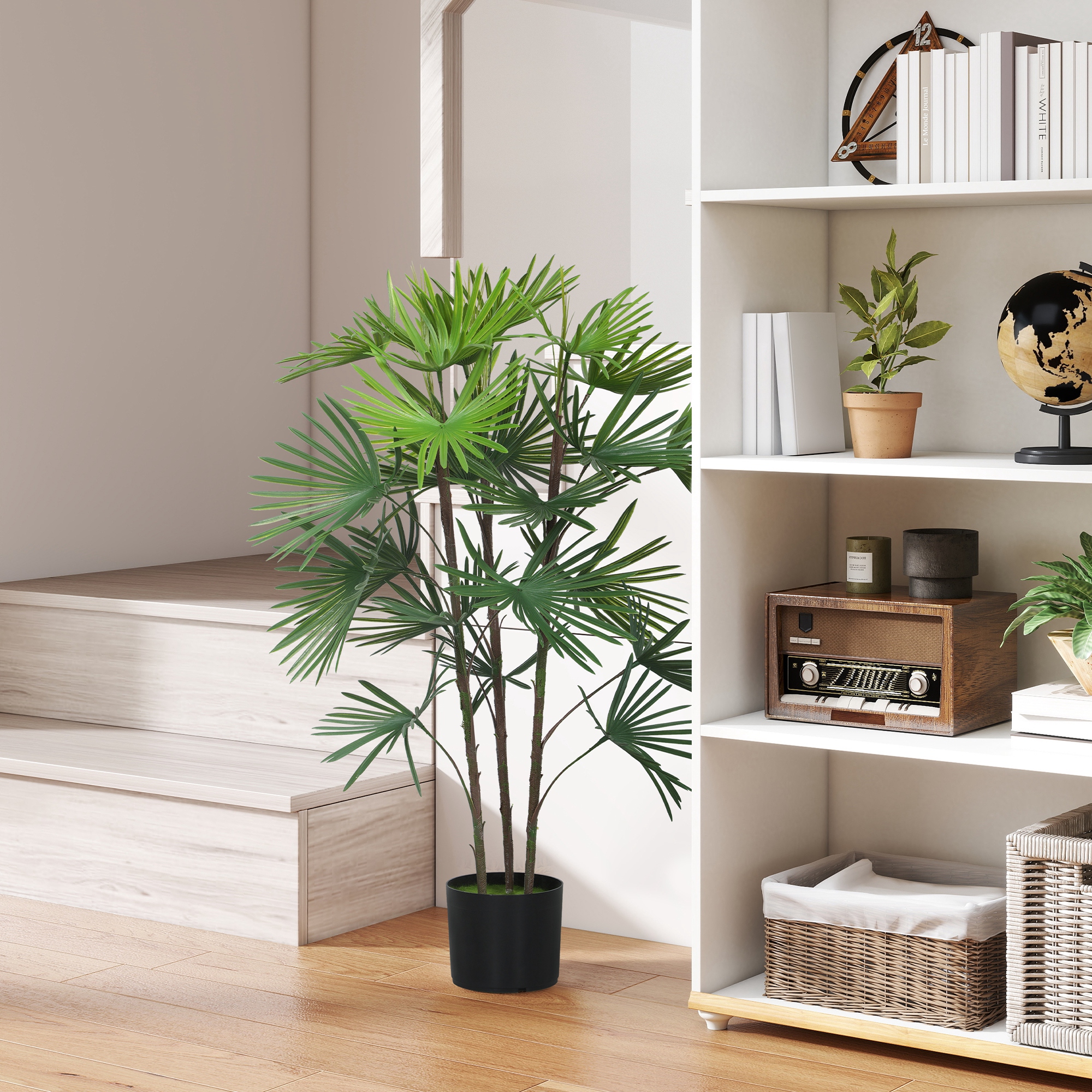  Planta artificiala de 90 cm din plastic verde cu ghiveci de Ø16.5x13.5 cm [1]