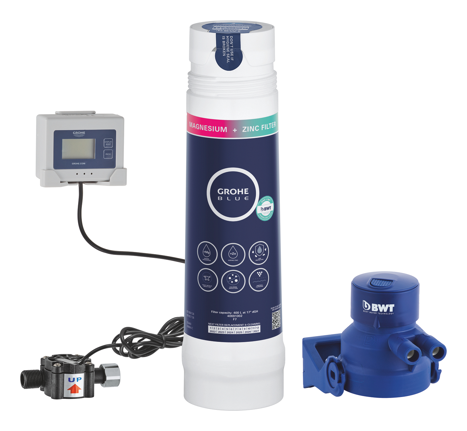 Baterii sanitare - Set filtru Grohe 40875000, Blue, gama produs compatibil blue pure, capacitate l 400, unica folosinta