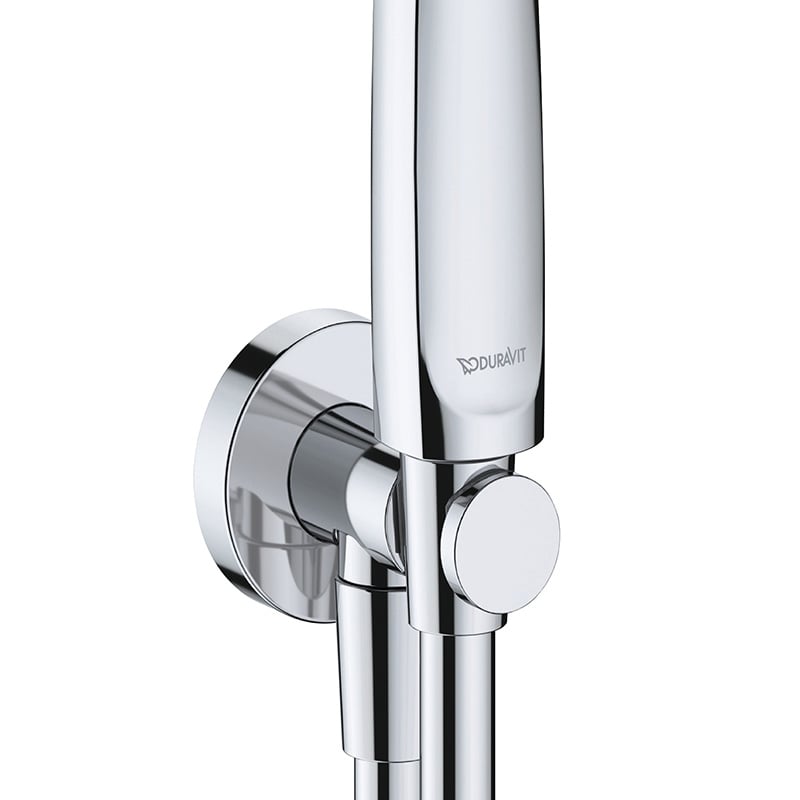 Set para de dus Duravit UV0762001005, dus, diametru 120 mm, 3 functii, montaj universal, racord 1/2'', crom [2]