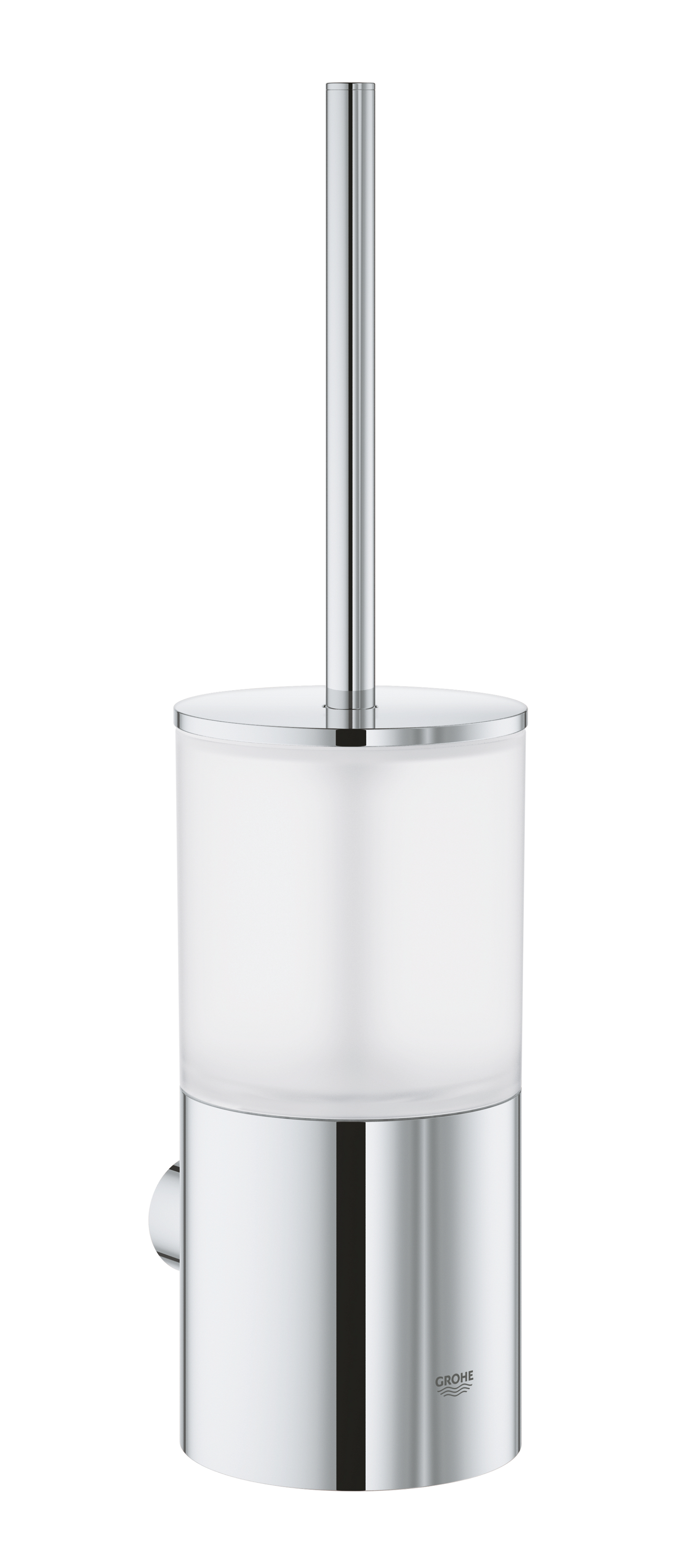 Baie - Set perie WC Grohe 40314003, Atrio, tip instalare pe perete, elemente fixare ascunse, numar orificii instalare 2, crom