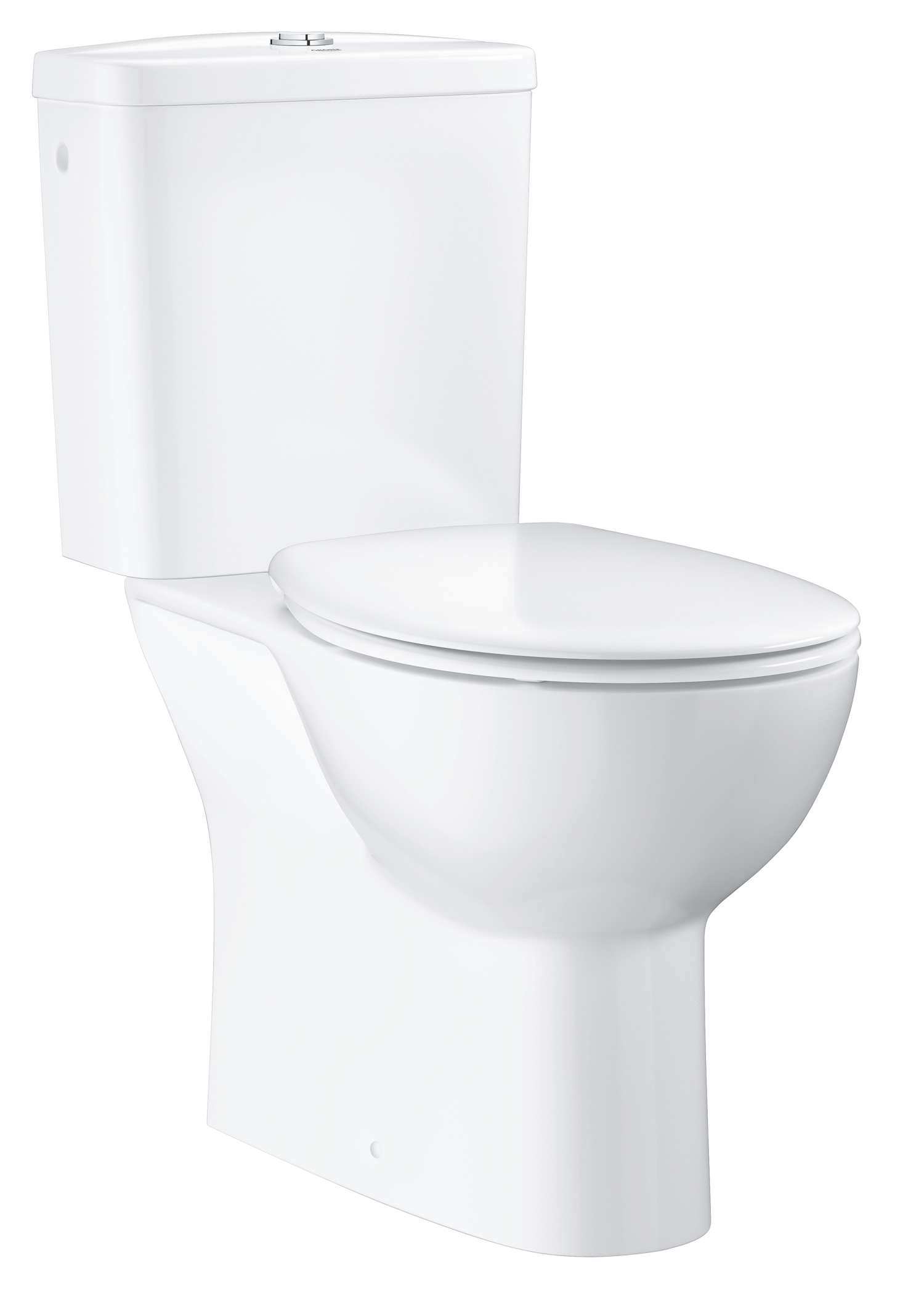 Baie - Set WC 39346000, vas Bau Ceramic, montaj pe podea, zona montaj interior, tip clatire jet de apa, alb