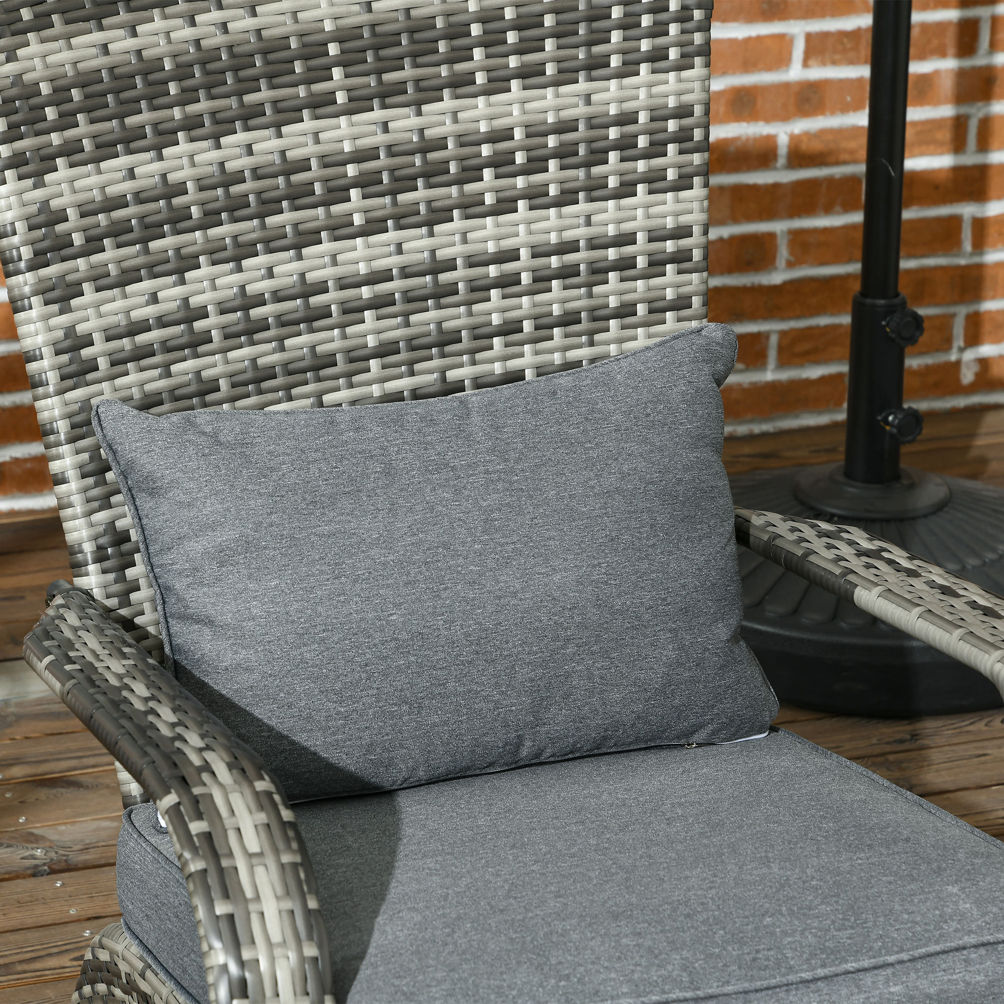  Scaun Rachita Adirondack pentru Gradina, Gri [7]