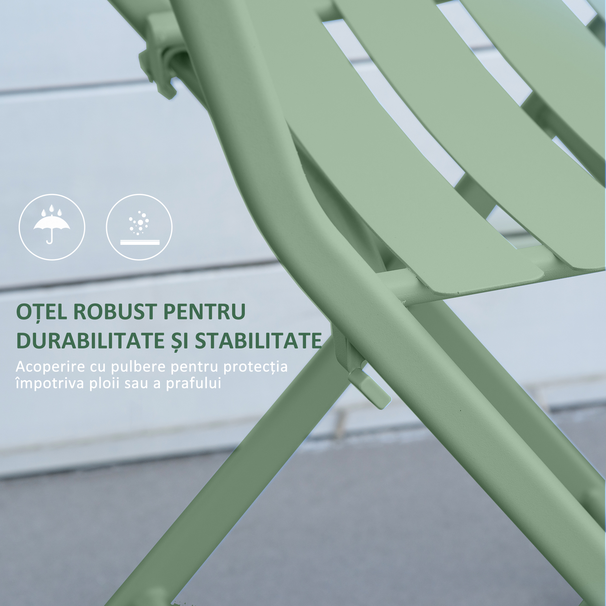  Set Gradina 3 Piese - Pliabil, Verde [4]