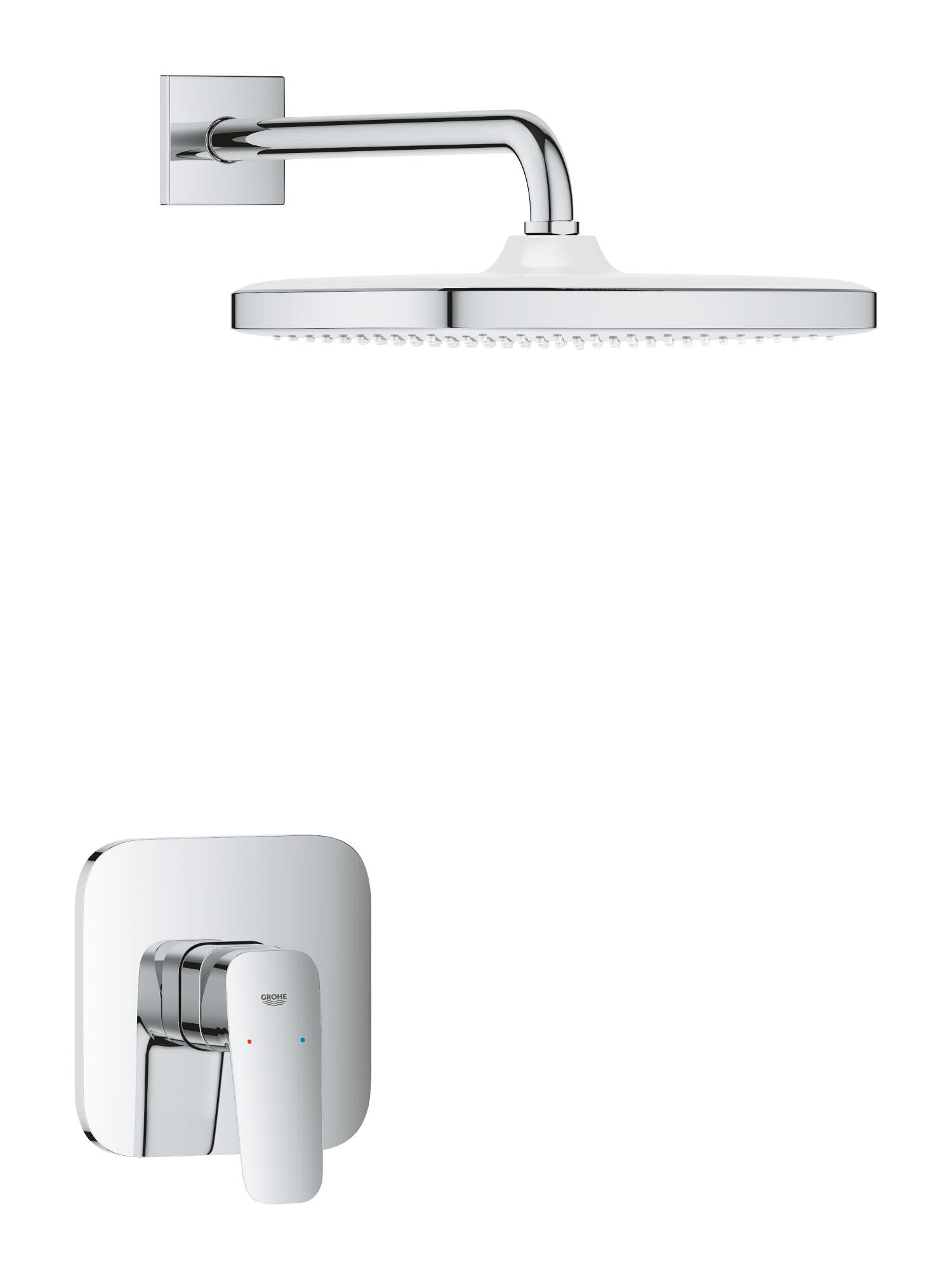 Baie - Sistem de dus Grohe 1053340000, dus Cubeo, tip incastrare incastrat, pentru dus, tip comanda monocomanda, crom