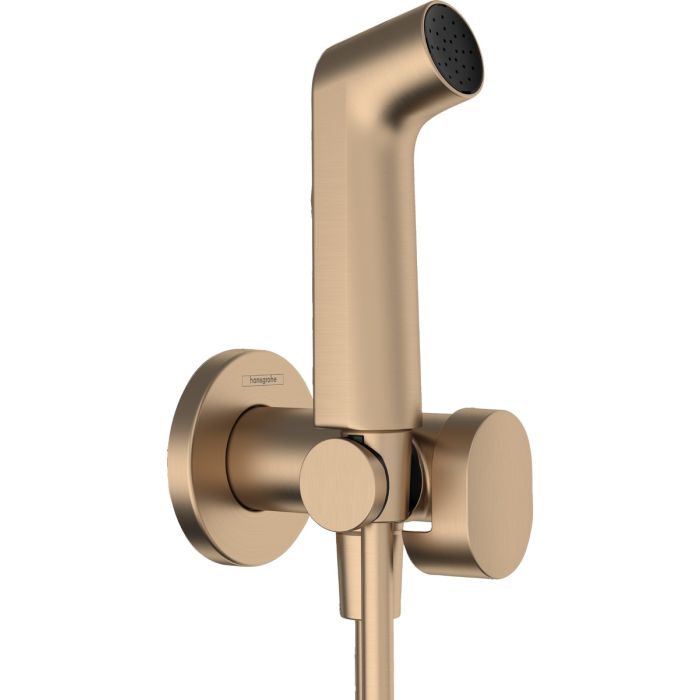 Baie - Dus igienic bronz periat Hansgrohe S EcoSmart cu 1 jet Bidette