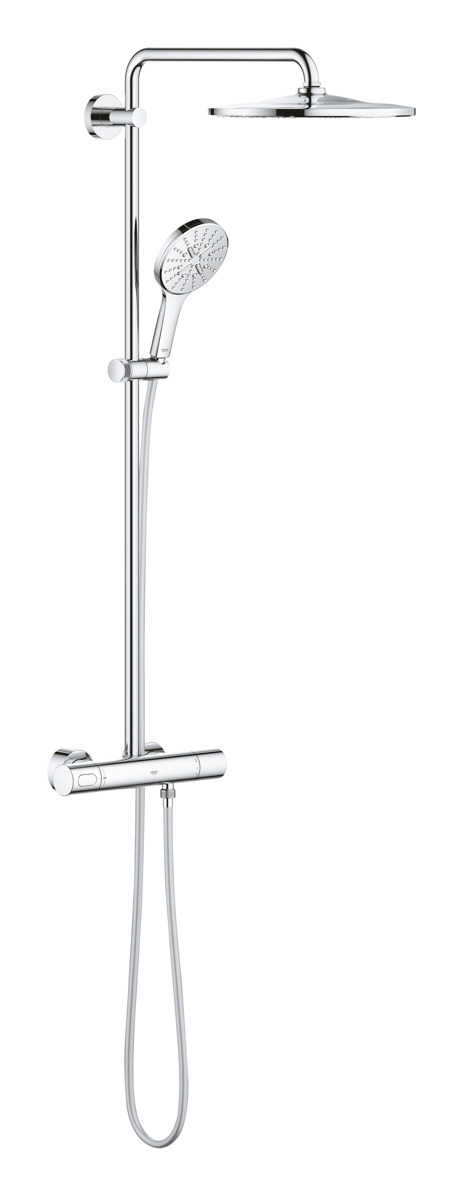 Baie - Sistem de dus Grohe 26647000, Rainshower SmartActive 310, tip incastrare aparent, pentru dus, termostat, crom