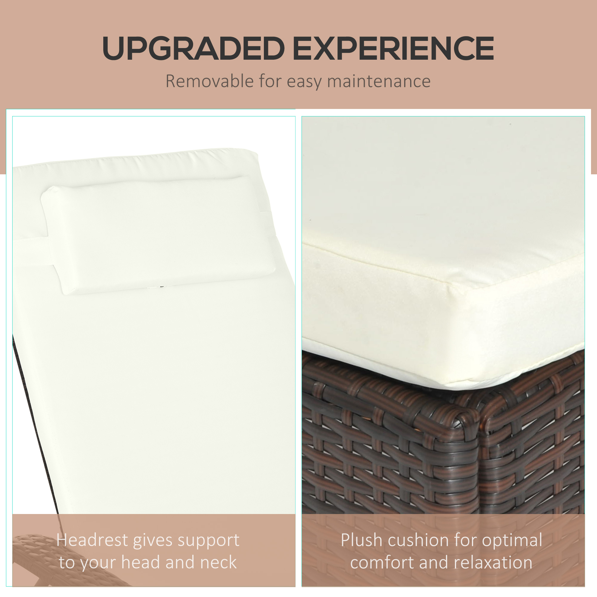  Sezlong Scaun Relax in Rattan, Maro [4]