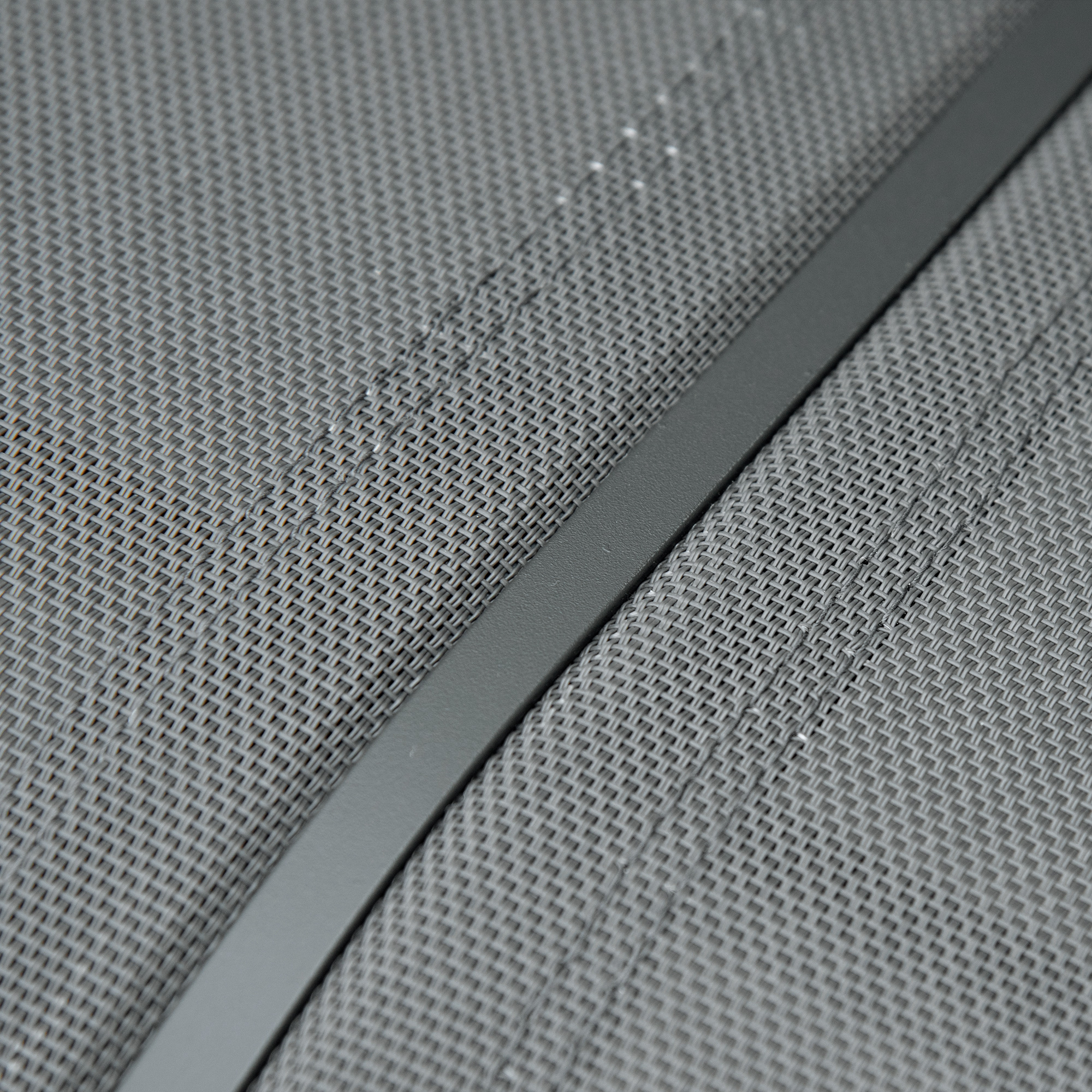  Banca Balansoar de Gradina cu 3 Locuri din Metal si tesatura Tip Plasa Respirabila, 147x70x85 cm, Gri [8]