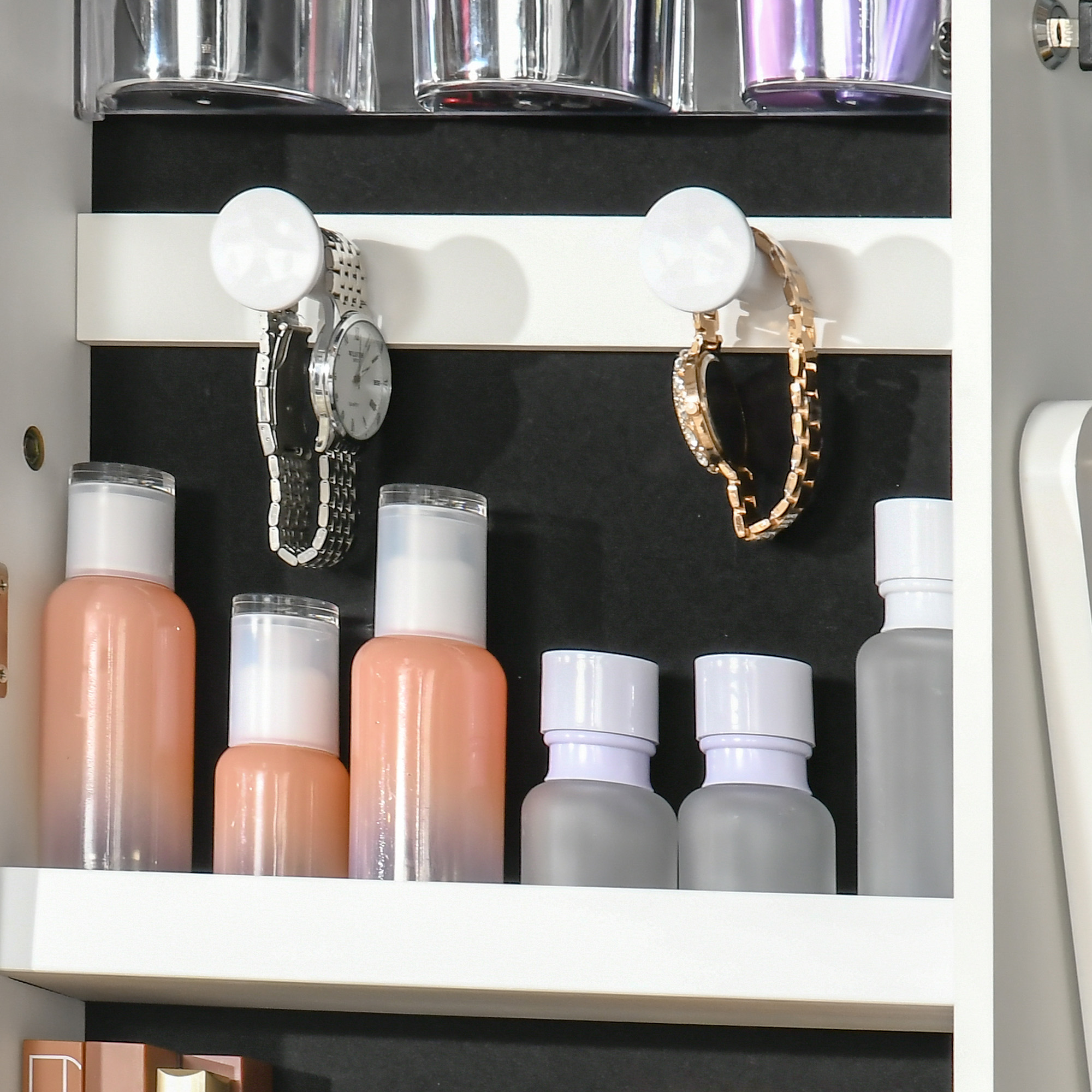  Oglinda Suport Bijuterii - LED Reglabila 46×36,5×151,5 cm [8]