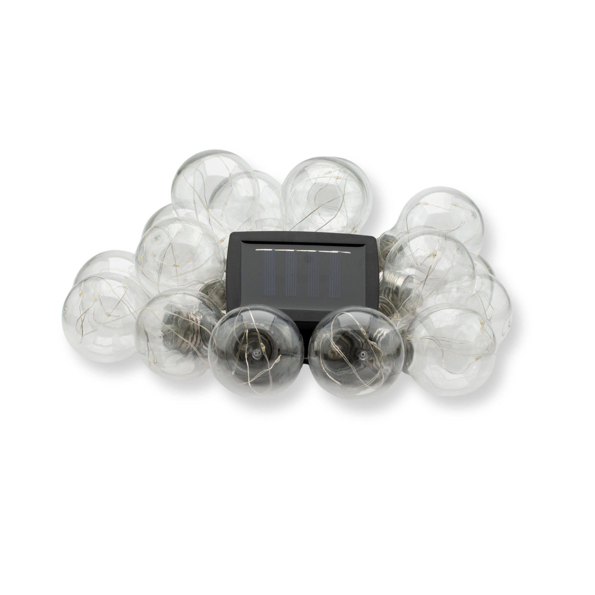 Ghirlanda luminoasa, LED, model Moza, 20 becuri, 580cm, incarcare solara, lumina alb cald [11]