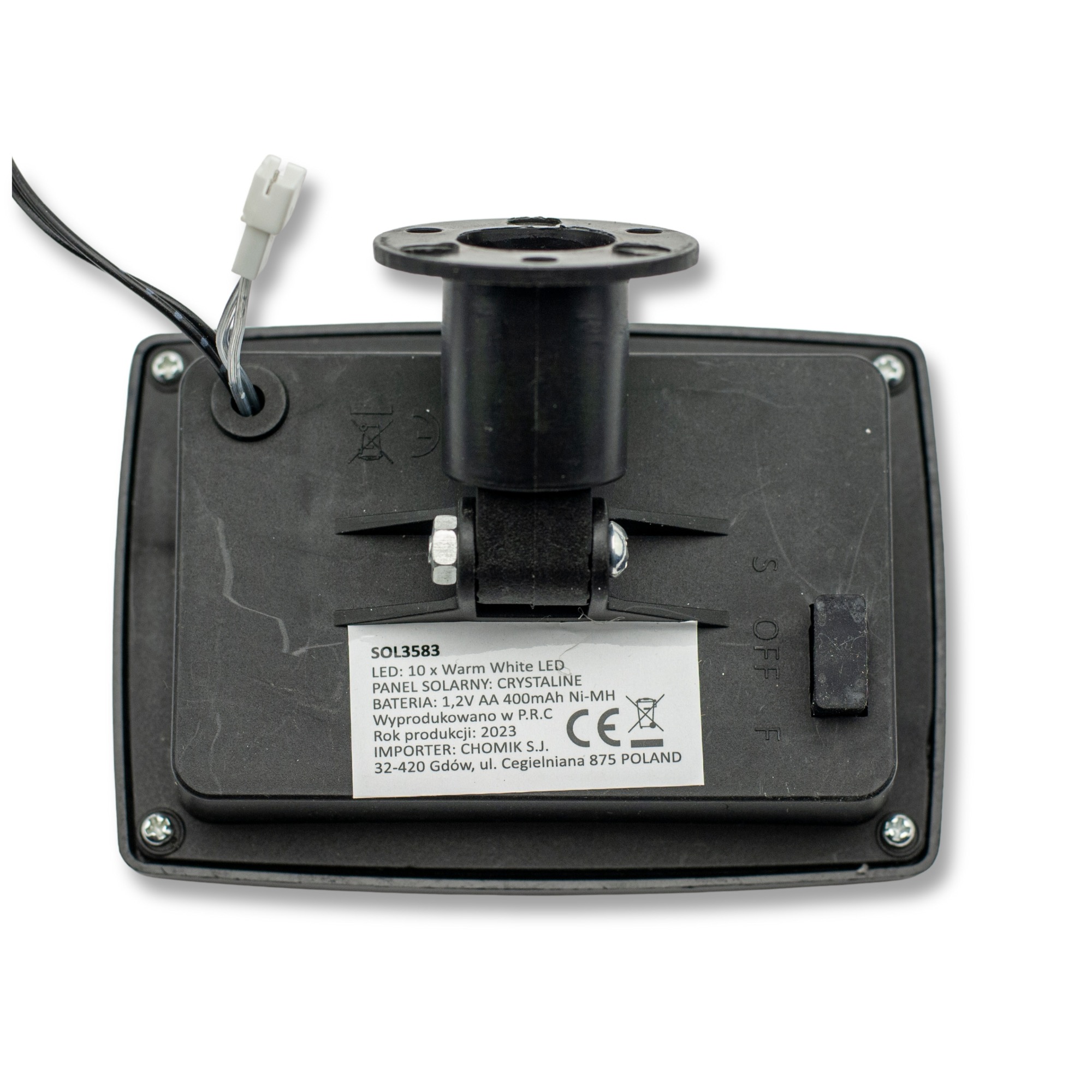 Ghirlanda luminoasa, LED, model Rona, 10 becuri, 380cm, incarcare solara, lumina alb cald [9]