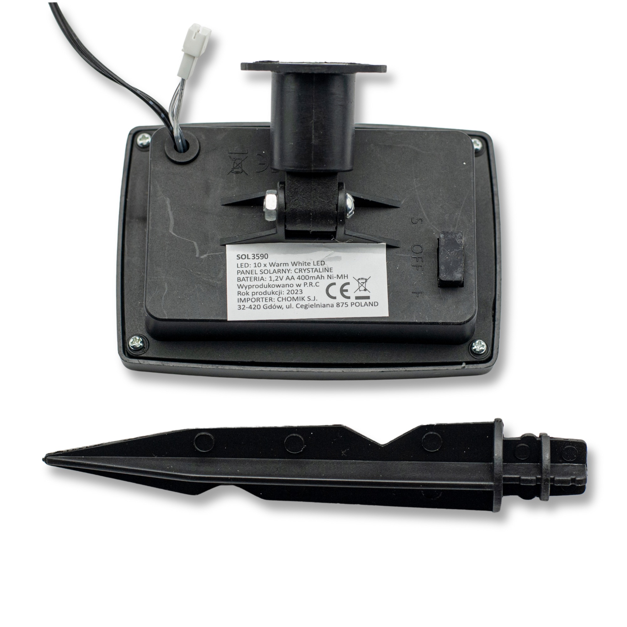 Ghirlanda luminoasa, LED, model Luca, 10 becuri, 380cm, incarcare solara, lumina alb rece [11]