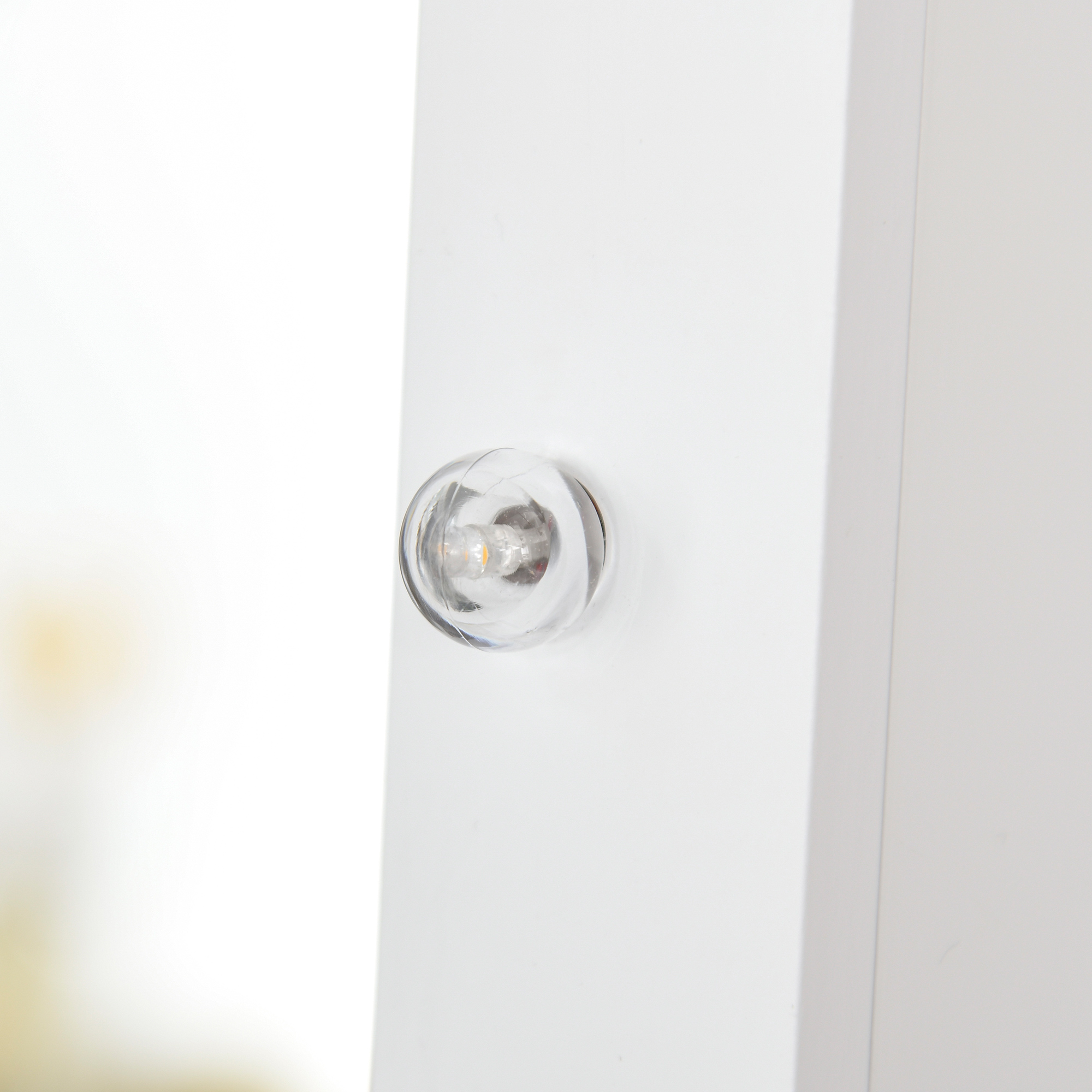  dulap cu oglinda, pentru bijuterii, 36x30x136 cm, alb [8]