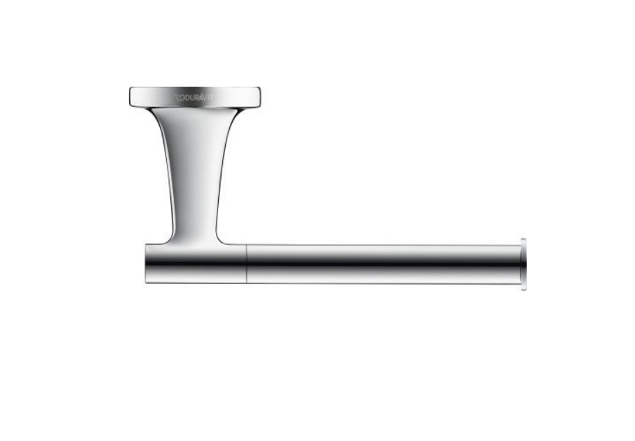Baie - Suport hartie Duravit 0099371000, igienica Starck T, tip instalare pe perete, numar orificii instalare 2, crom