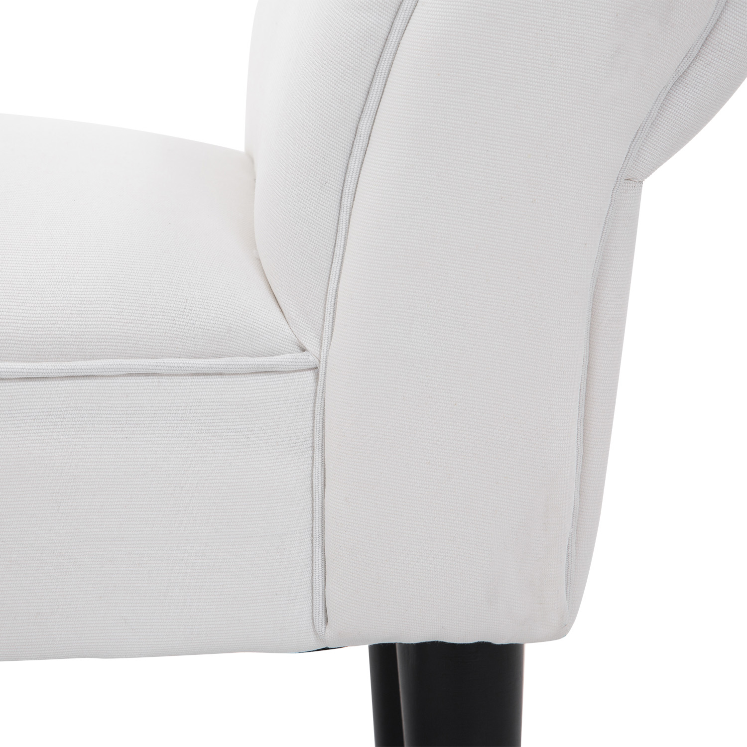  Banca de Capat de Pat cu Cotiere Rulate, Banca Captusita pentru Dormitor, 102x35x51 cm, Alb [7]