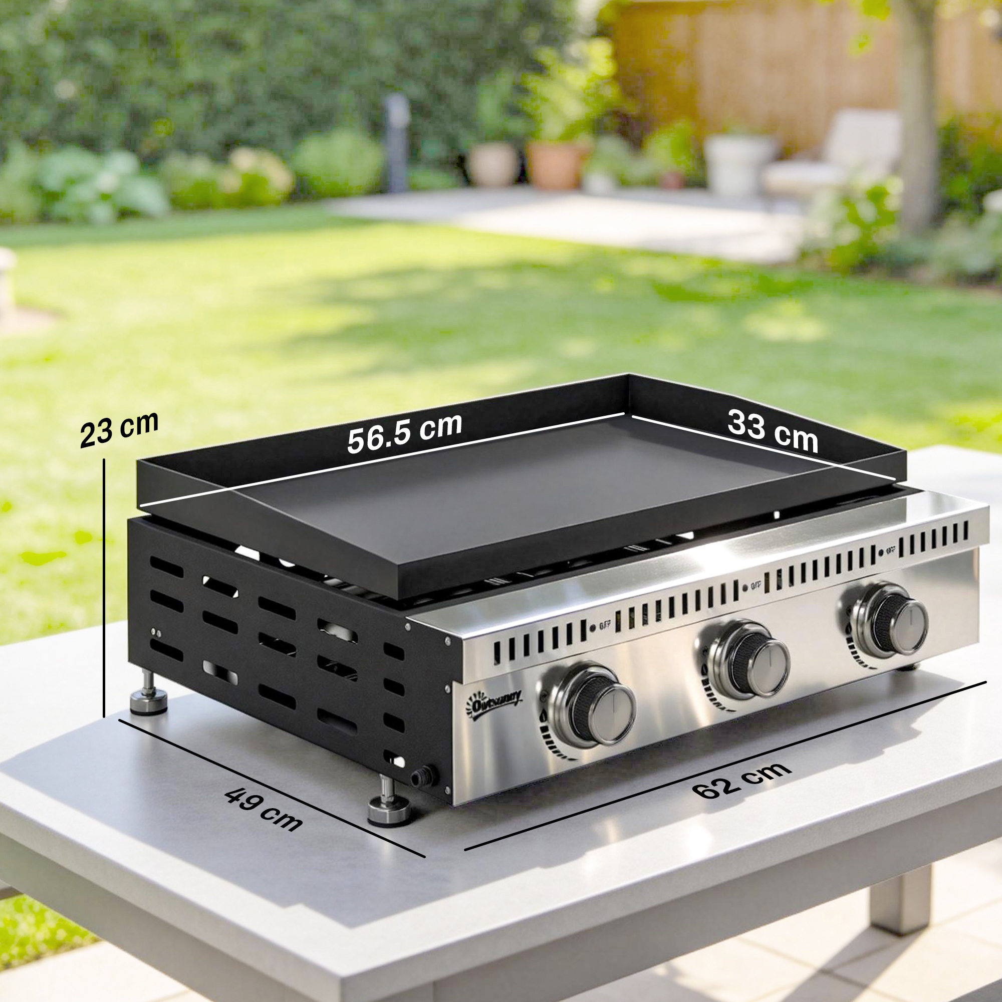 Gratar pe Gaz , portabil de masa, cu tava pentru grasime, culoare neagra. [2]