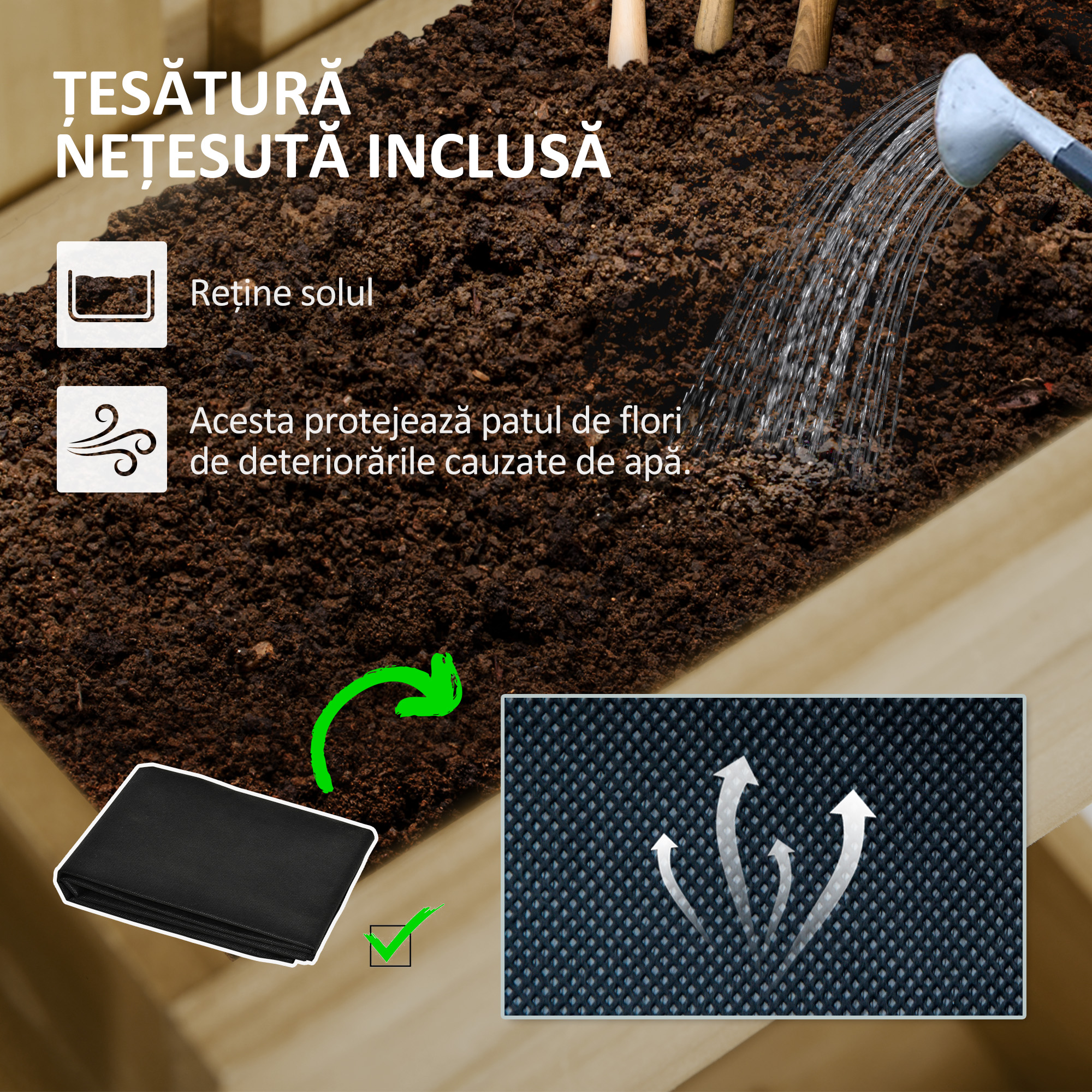  Ghiveci inaltat de gradina cu grilaj pentru vita de vie, [6]