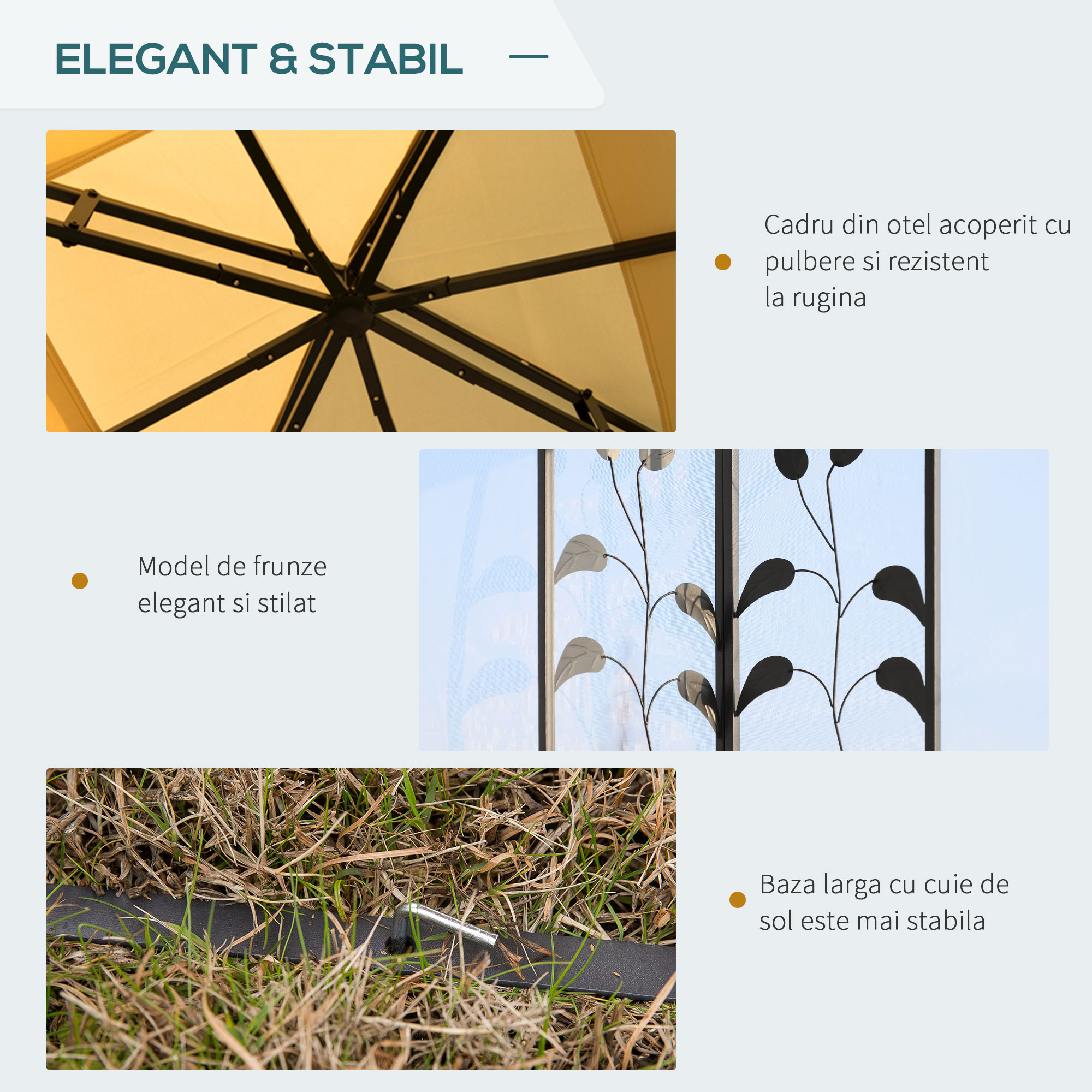  Pavilion de Gradina de Lux, Cort pentru Gradina, 3x3 m [4]