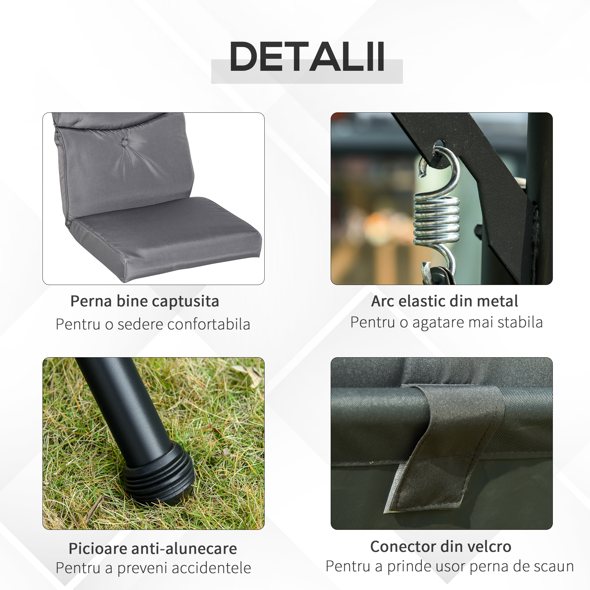  Balansoar cu 3 scaune de gradina sau balcon cu acoperis si 2 mese de cafea [5]