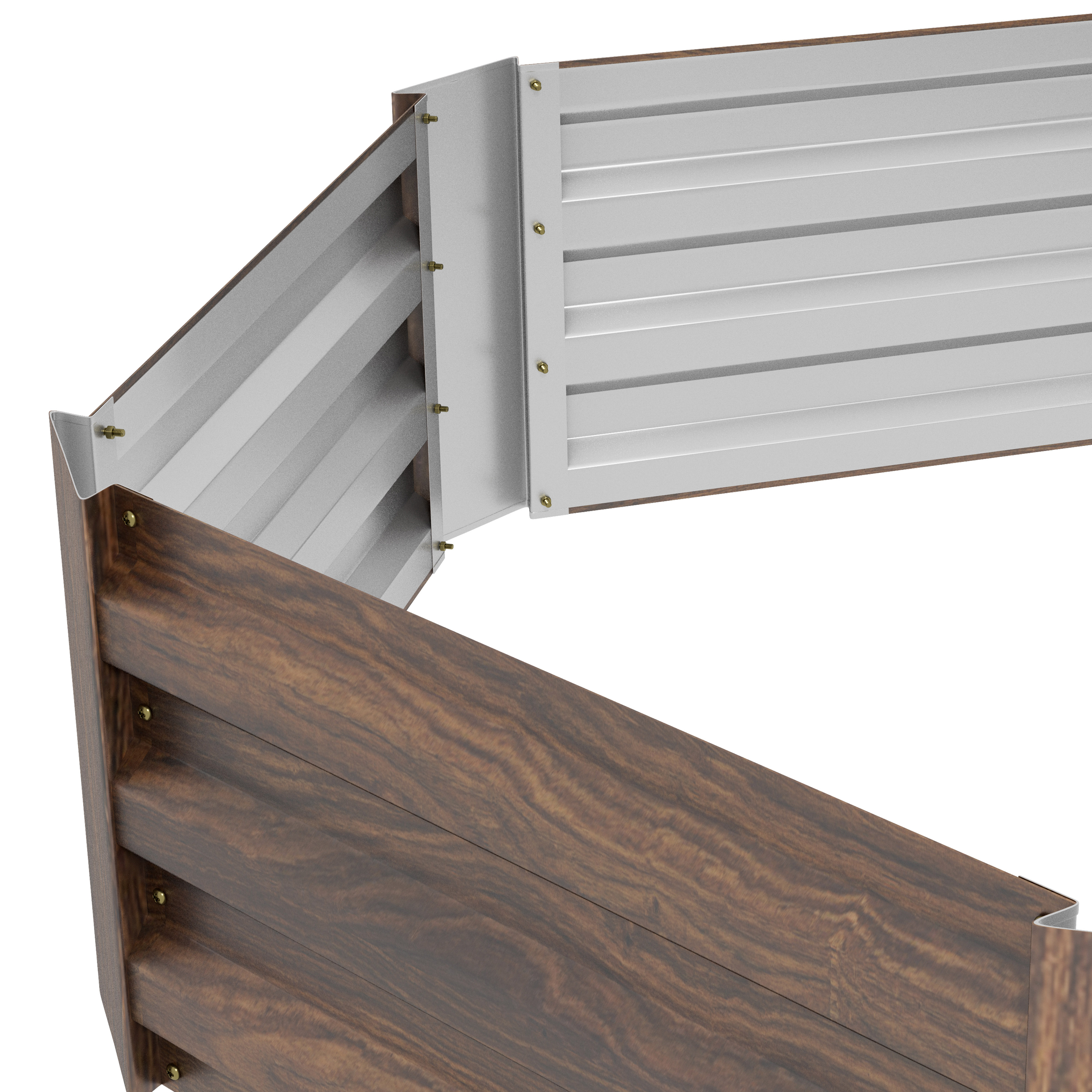  Pat Galvanizat Inaltat pentru Gradina, Cutie de Plantare [7]