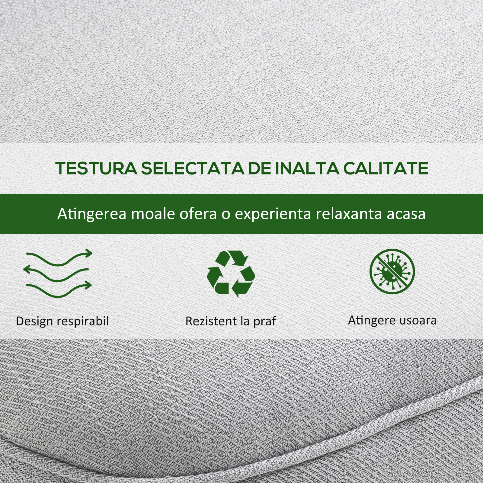  Fotoliu Captusit din Lemn si In cu Perna Detasabila Gri [5]