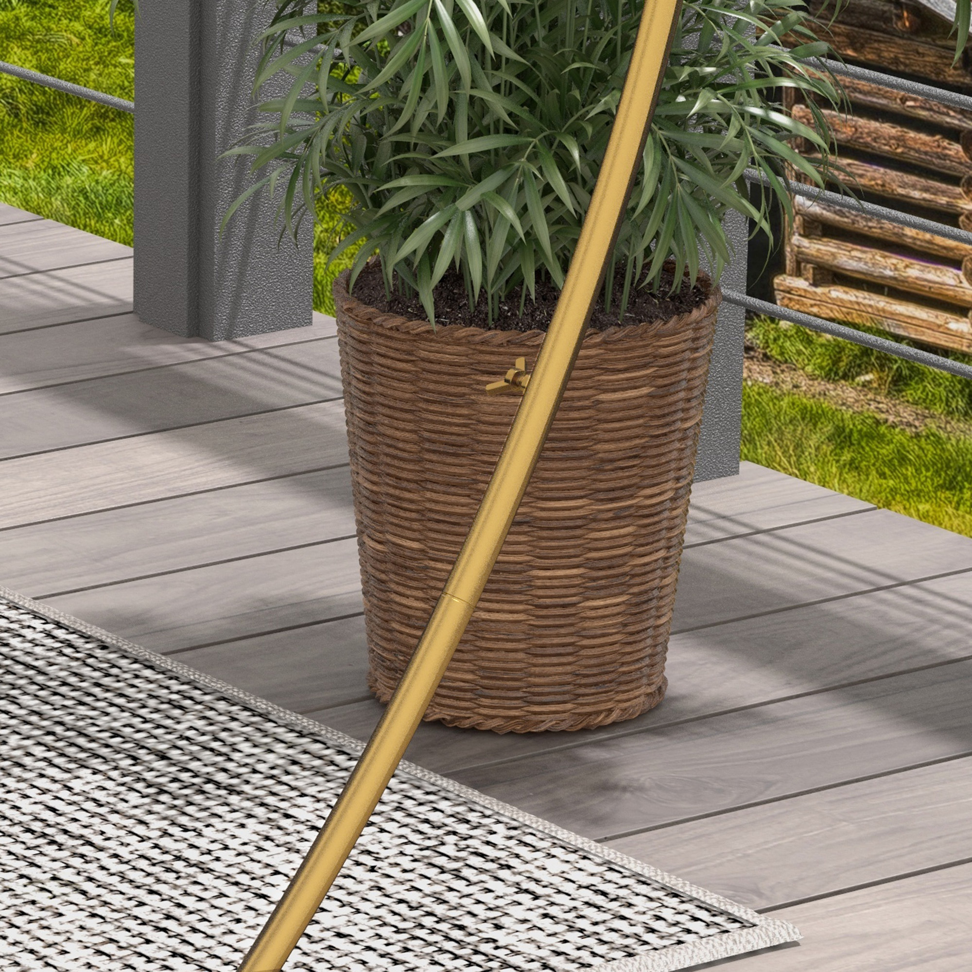  Arc Auriu din Otel - Suport pentru Baloane si Plante Cataratoare pentru Ceremonii, Evenimente si Zile de Nastere [7]