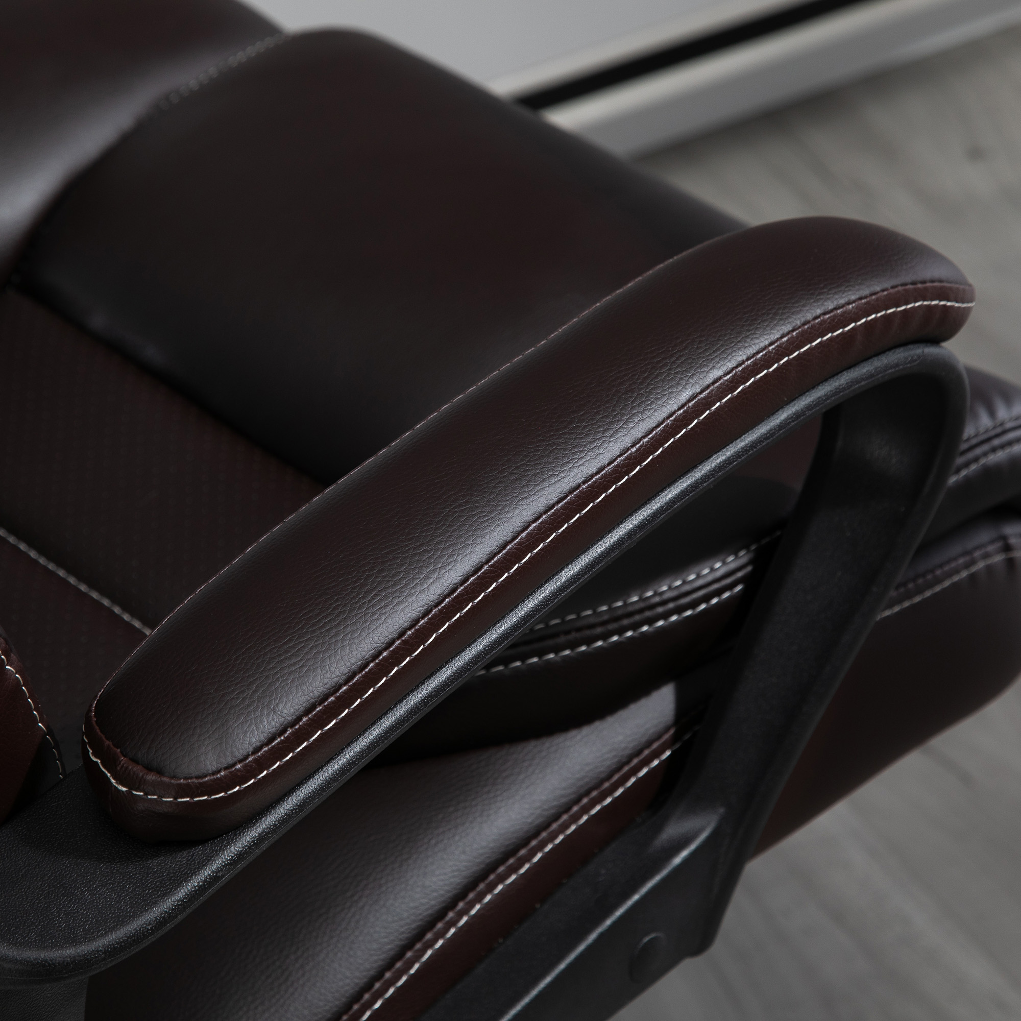  Fotoliu de Birou cu Functie de Masaj Ergonomic si Dirigential din Piele Ecologica Neagra [8]