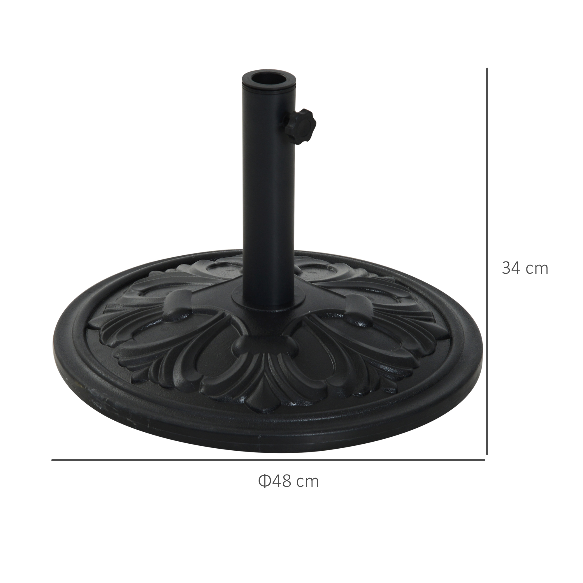  Baza Rotunda Umbrela 13 kg HDPE + Beton [2]