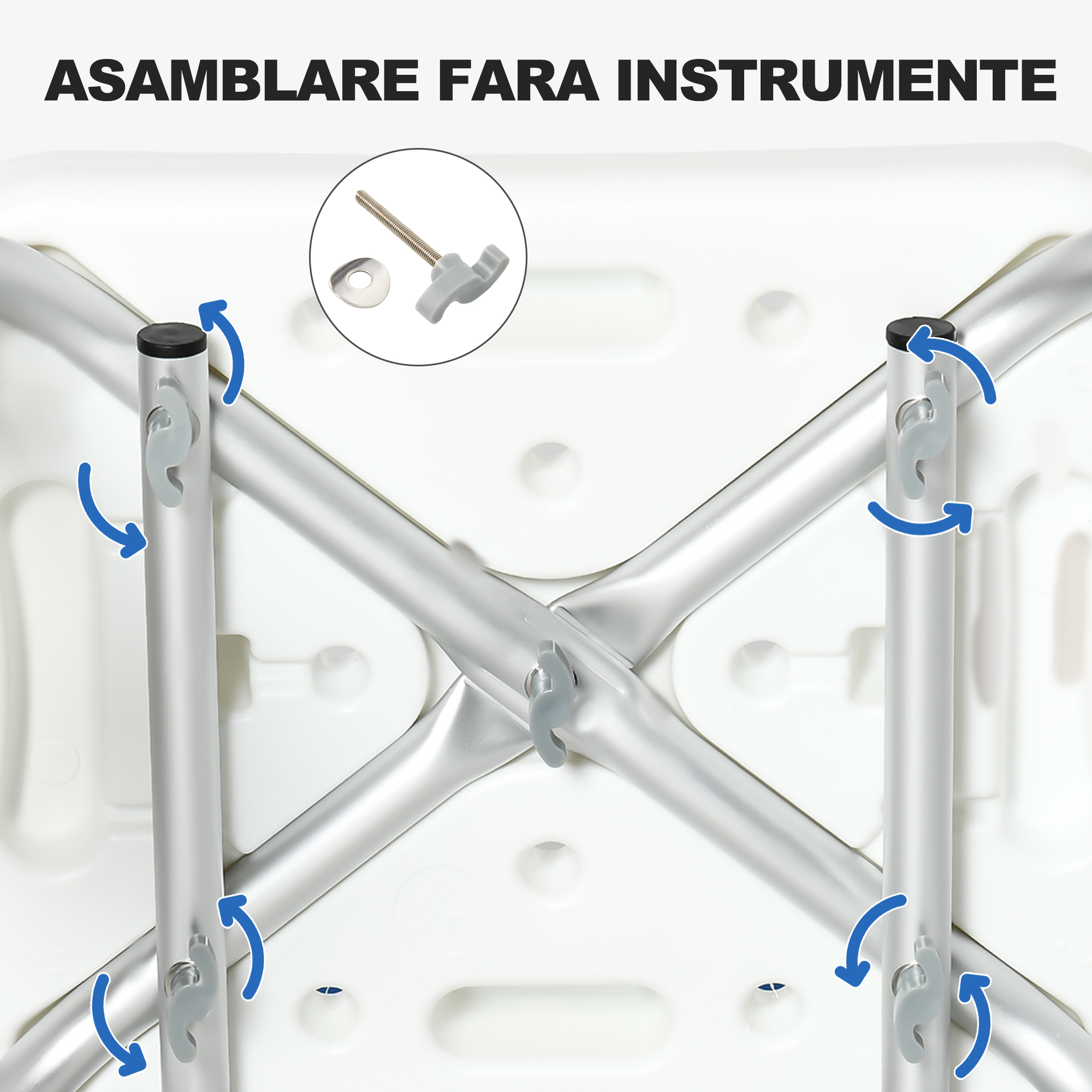  Scaun Dus Batrani - Reglabil, Cotiere si Picioare cu Ventuza [5]
