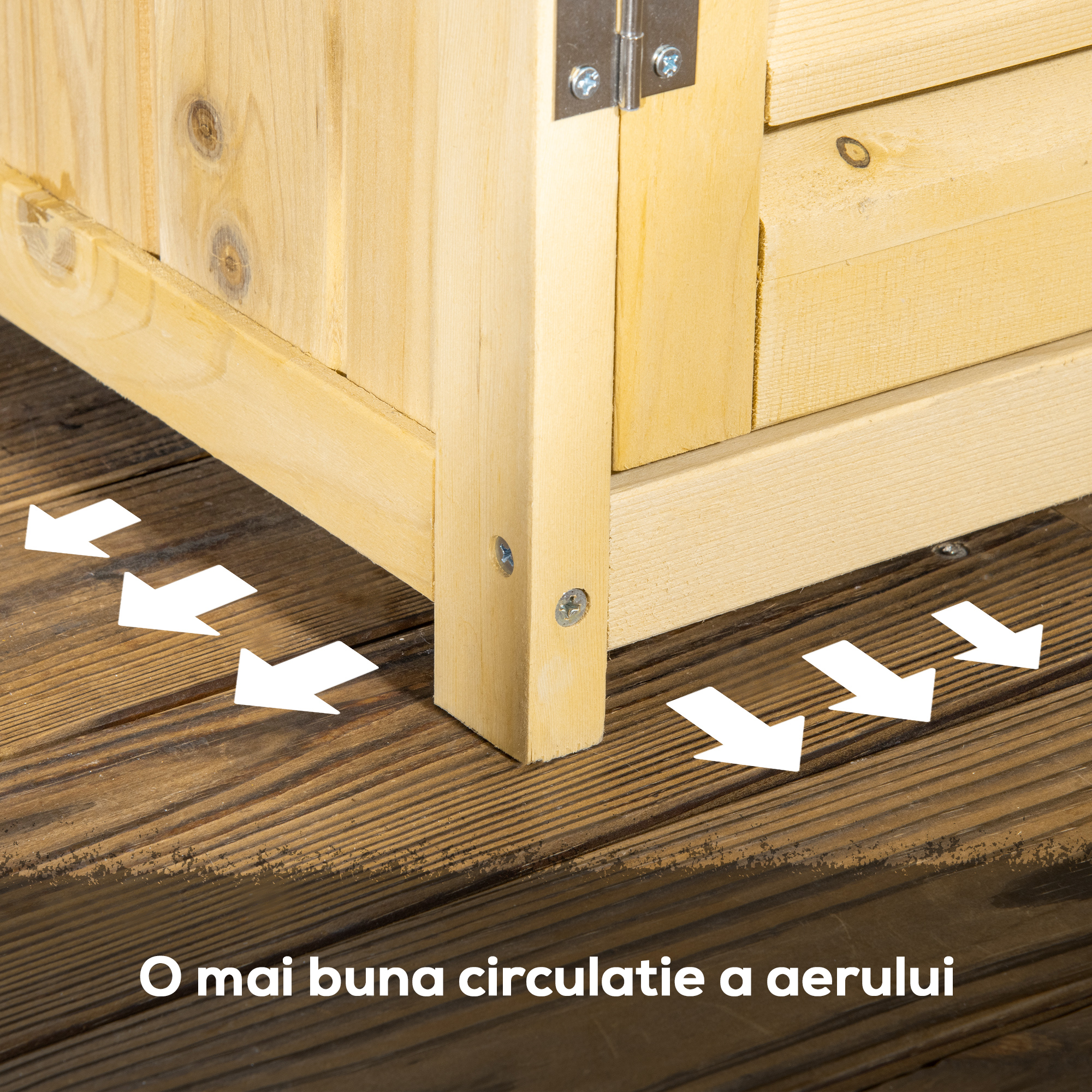  dulap din lemn, pentru exterior, 87x46.5x160 cm [7]