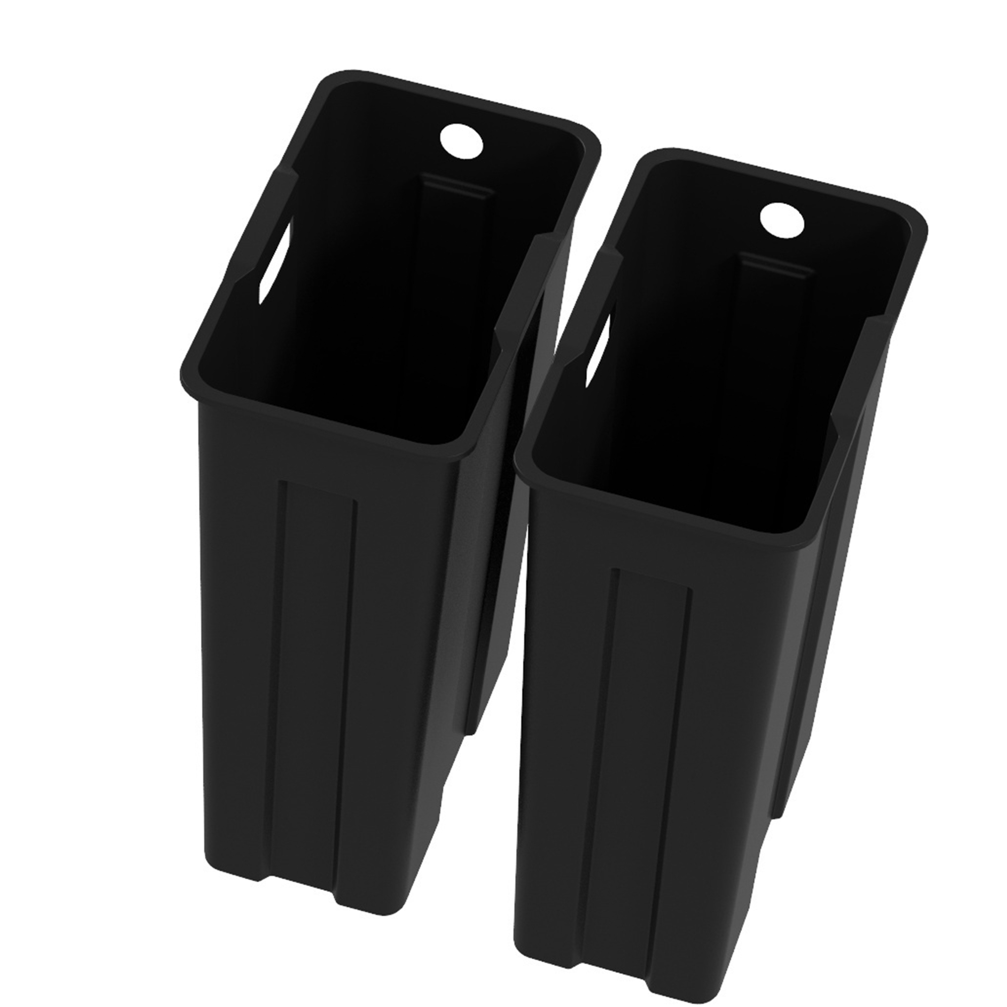  Cos de Gunoi cu 2 Compartimente de 20L cu Pedala, Cos de Gunoi cu 2 Capace Silentioase, 45,8x36x51,6 cm, Argintiu [8]