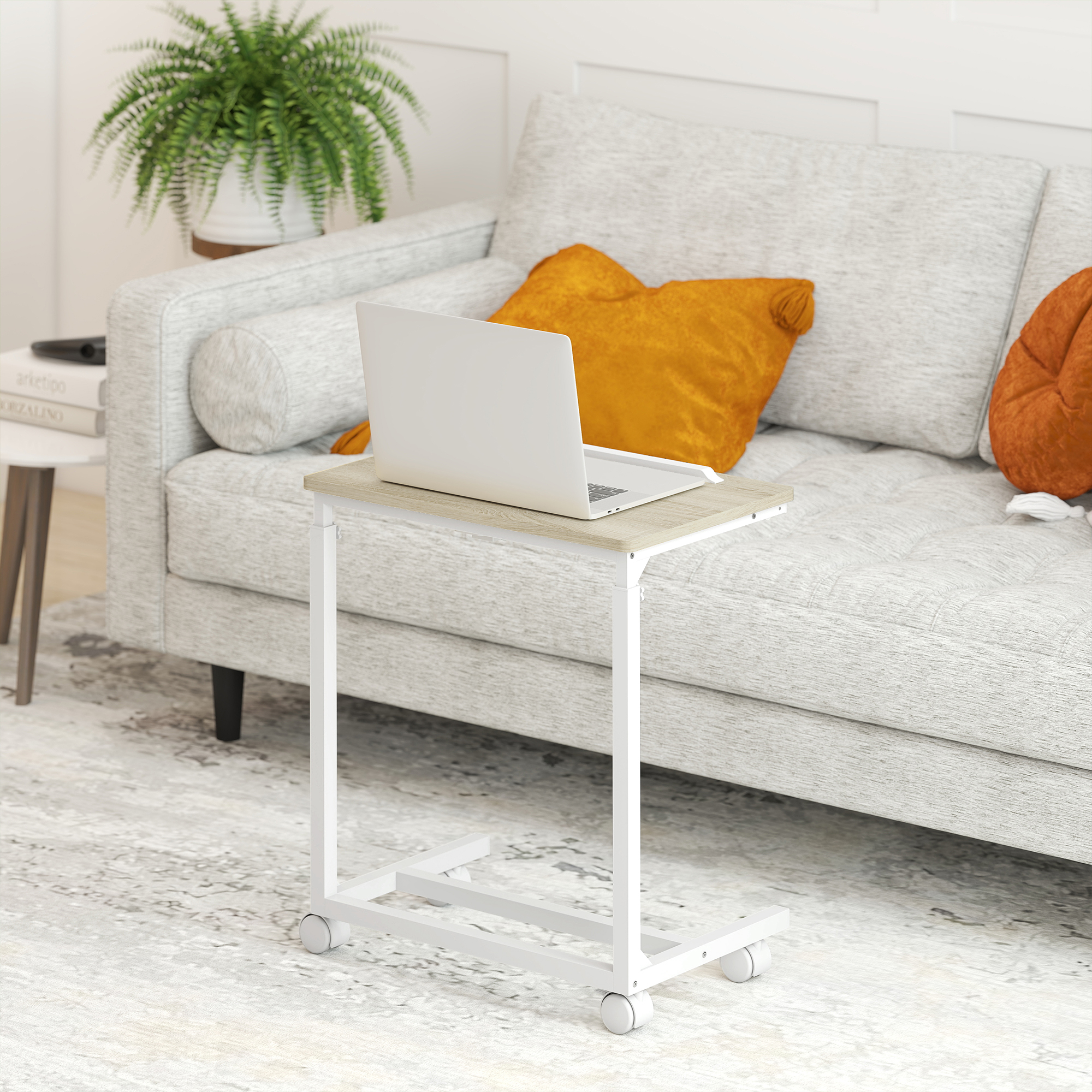  Masuta de Lucru Reglabila pe inaltime cu Blat inclinabil si 4 Roti [6]