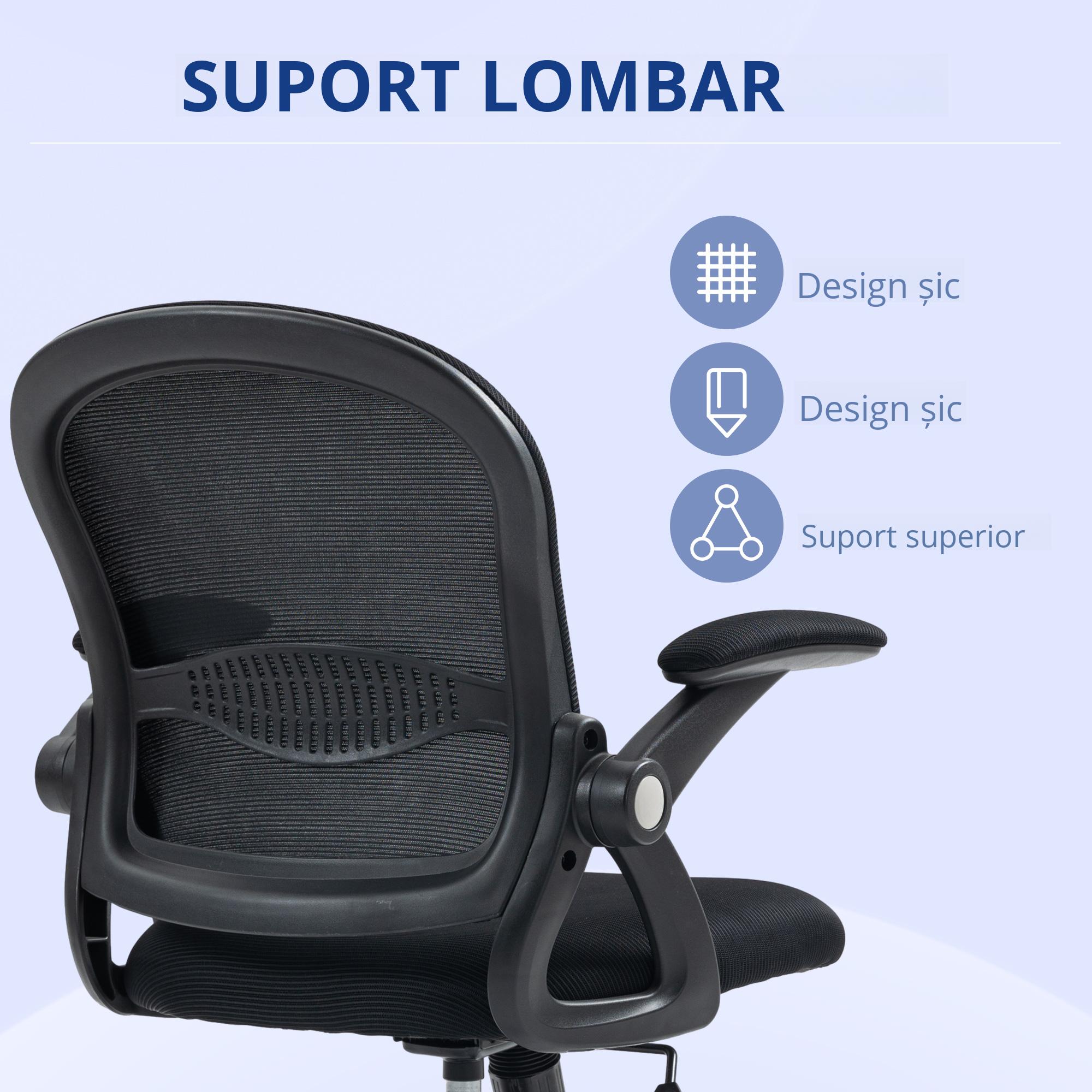  Scaun Birou Ergonomic - Spatar Plasa & sezut Tapitat [3]