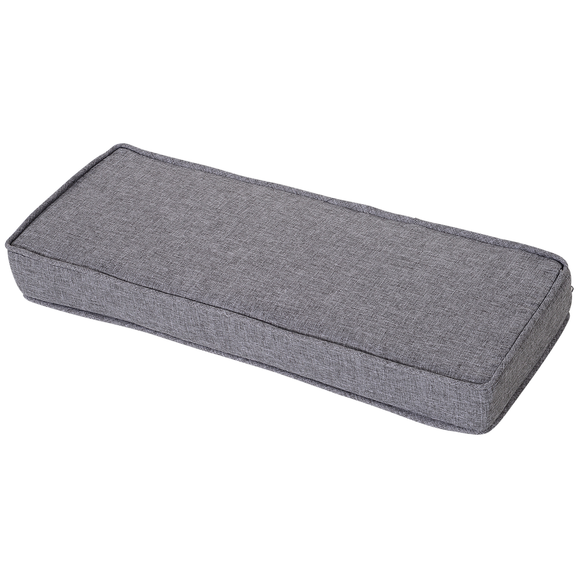  Salon de Gradina din Rattan din 7 Piese cu Masuta si Canapea Modulara cu Perne, Gri [8]