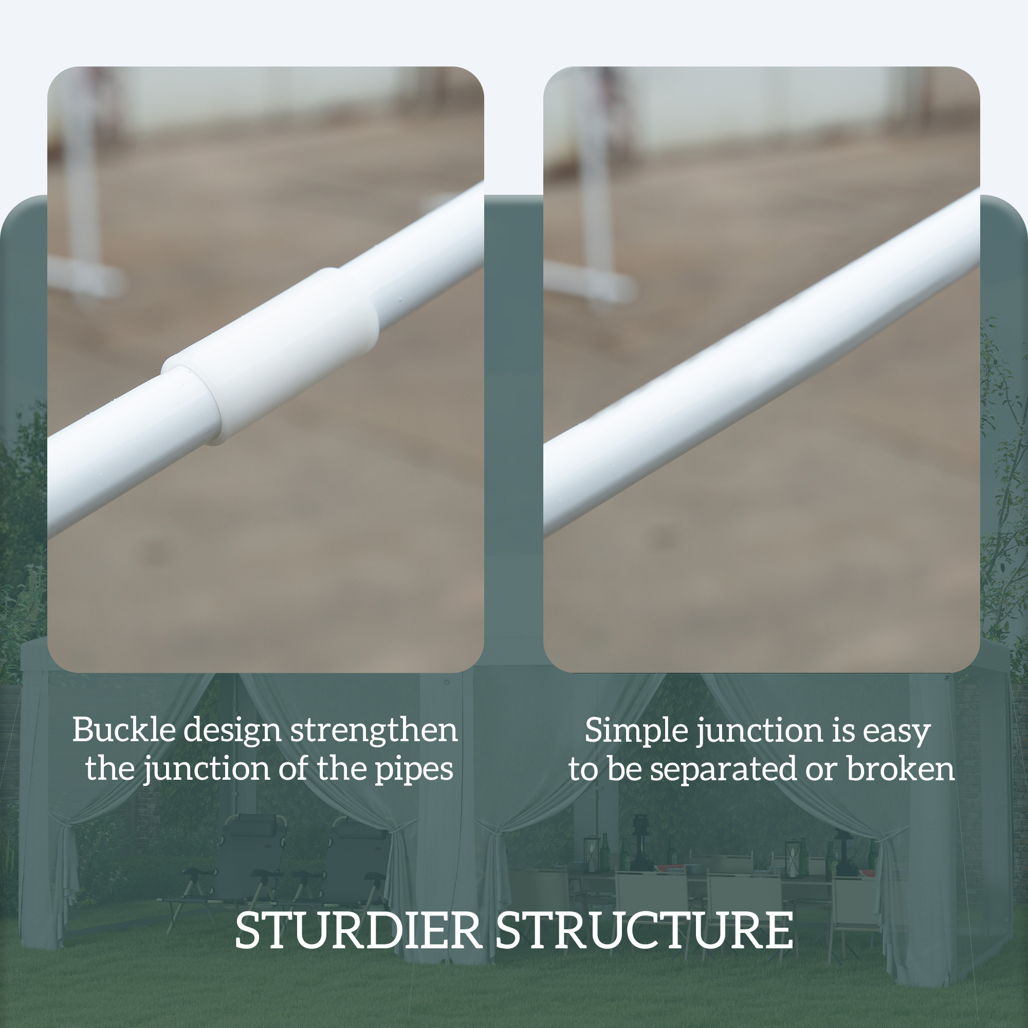  Outdoor 116" x 234" Pop-Up Canopy Tent w/ UV Protection & Lasting Strength White [4]