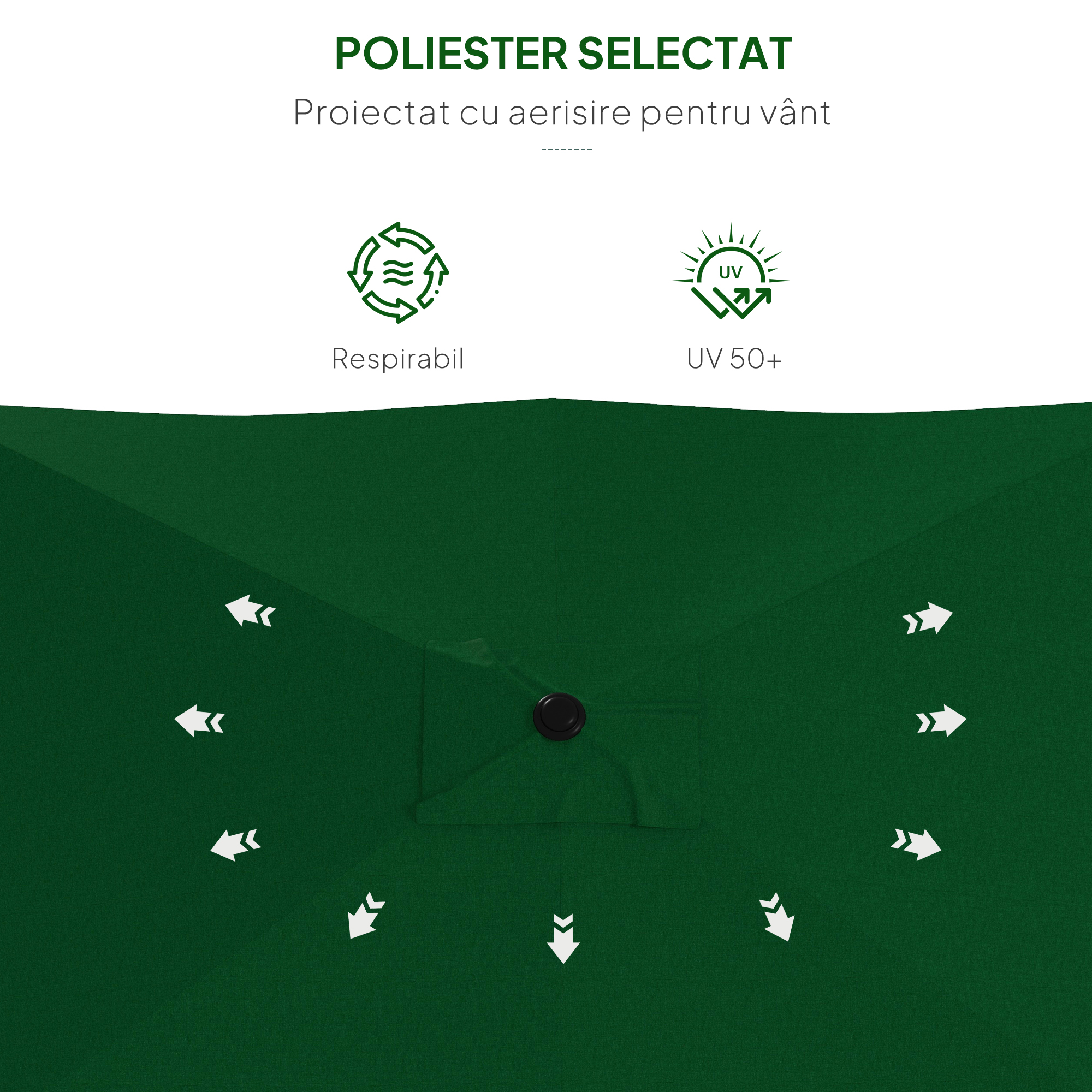  Ombrellone da Giardino 2x3m Inclinabile e Apertura a Manovella Grigio [6]