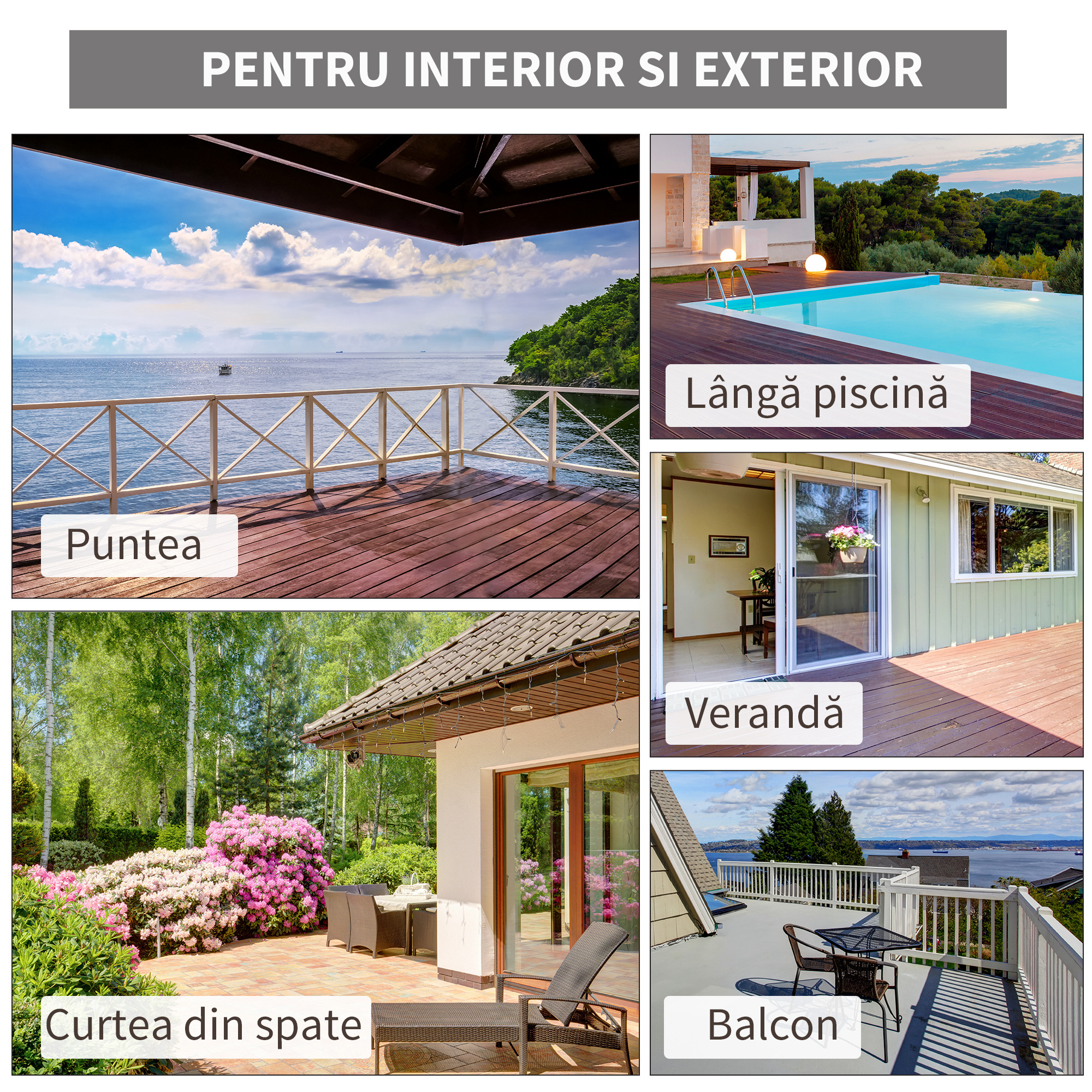  Scaun Rachita tip Adirondack pentru Gradina [6]