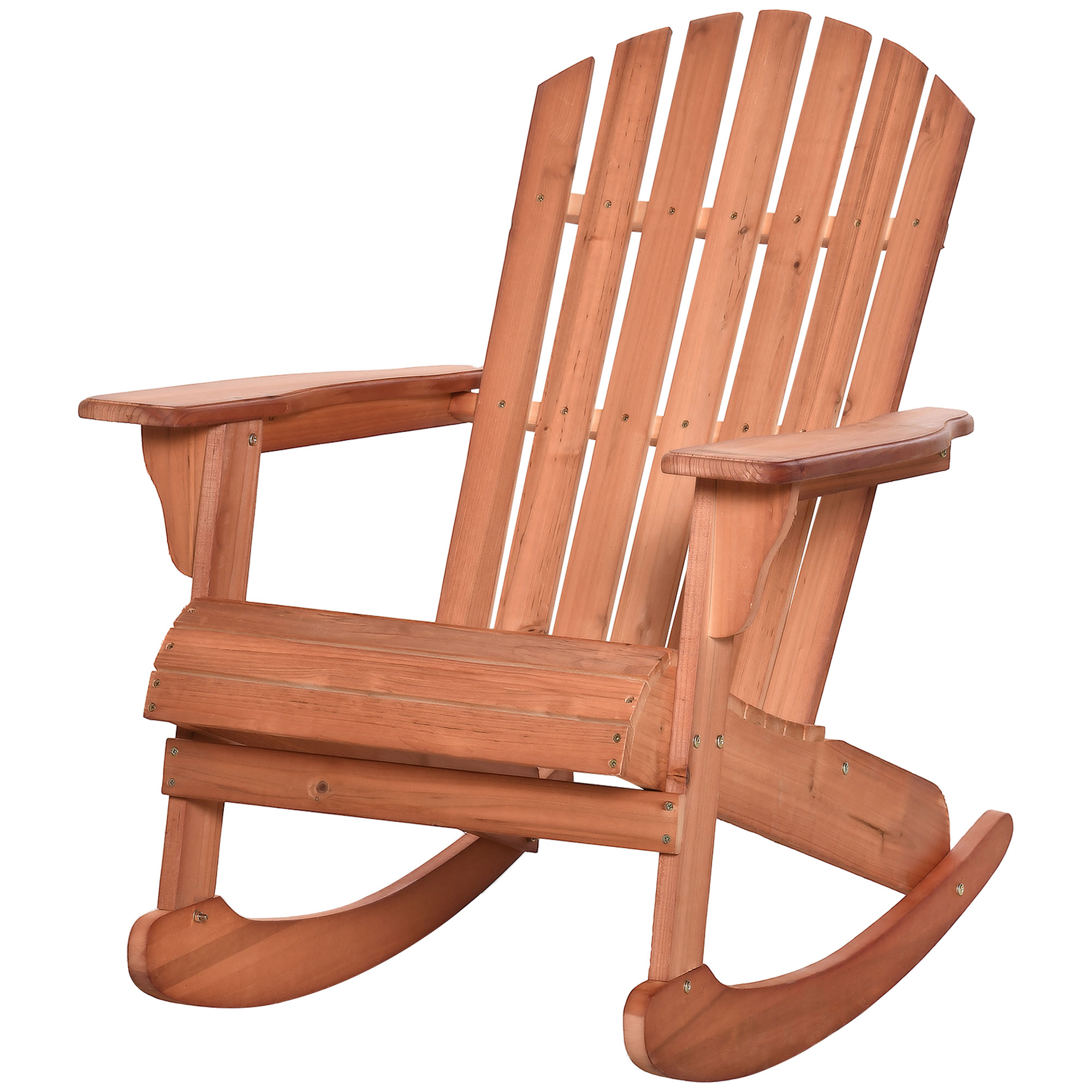 Gradina & balcon -  Scaun Adirondack Impermeabil din Lemn pentru Gradina si Exterior, 77x94x97 cm, Lemn Natural
