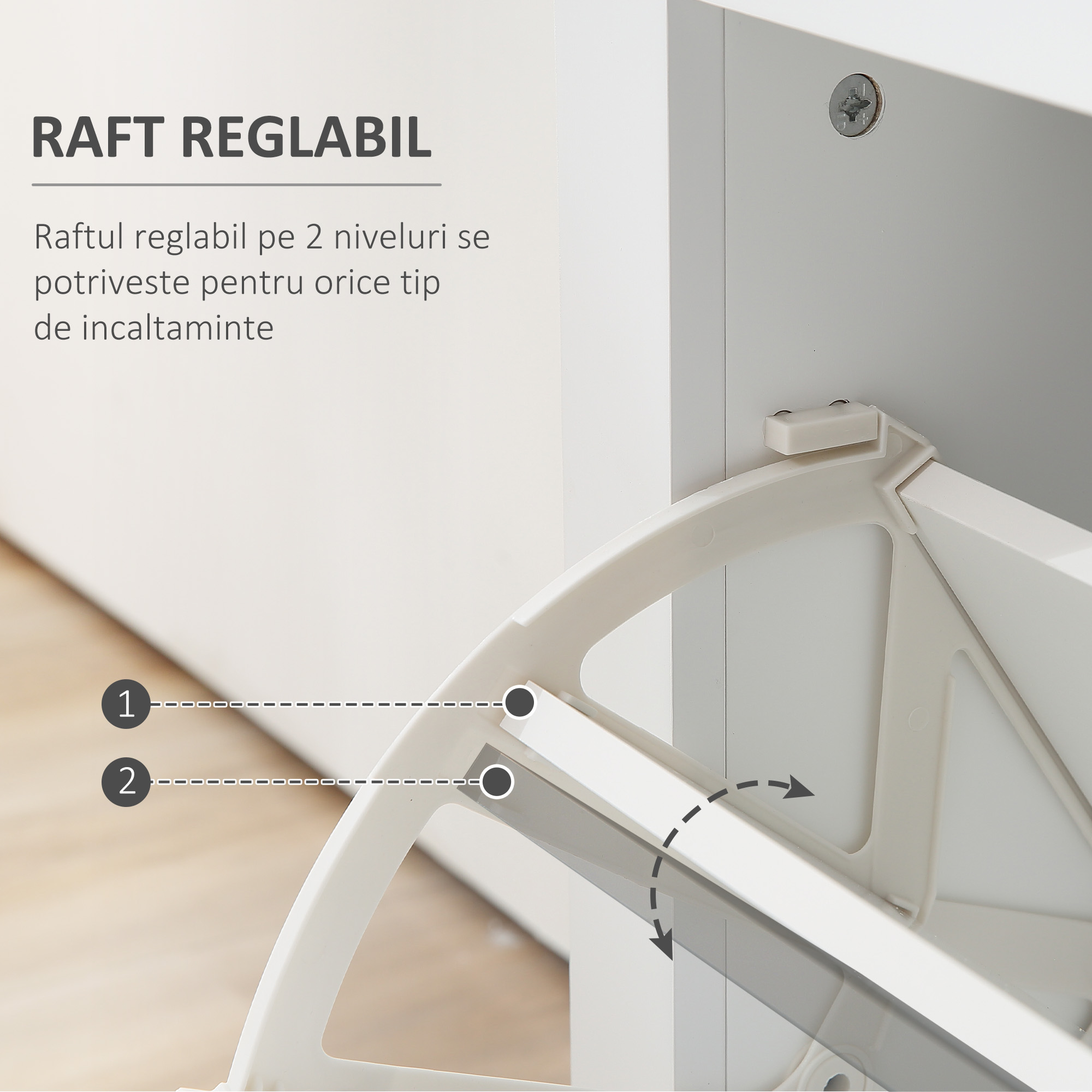  Suport Pantofi Modern - 16 Perechi, 2 Sertare & Raft Sticla [4]